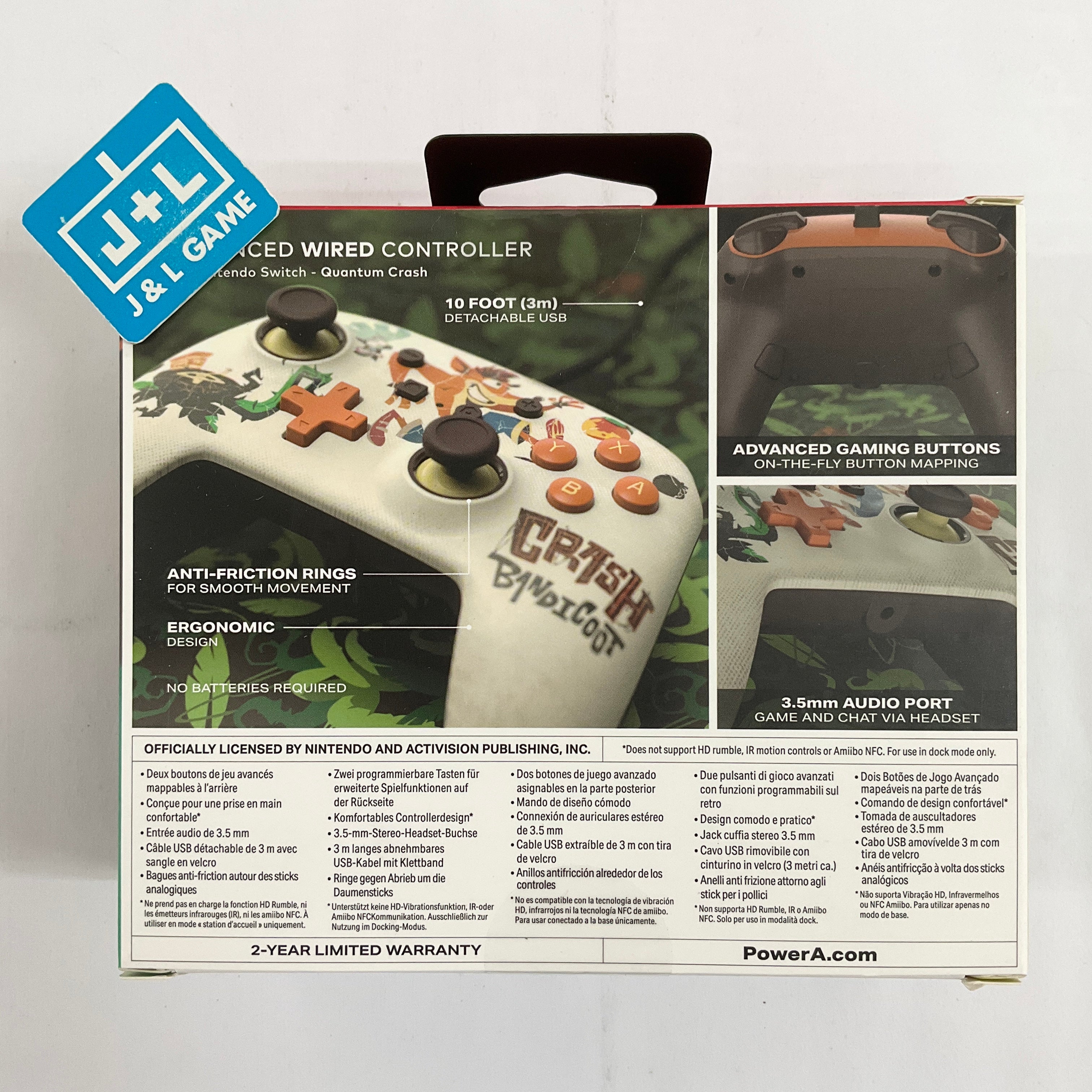 PowerA Enhanced Wired Controller (Quantum Crash) - (NSW) Nintendo Switch Accessories PowerA   