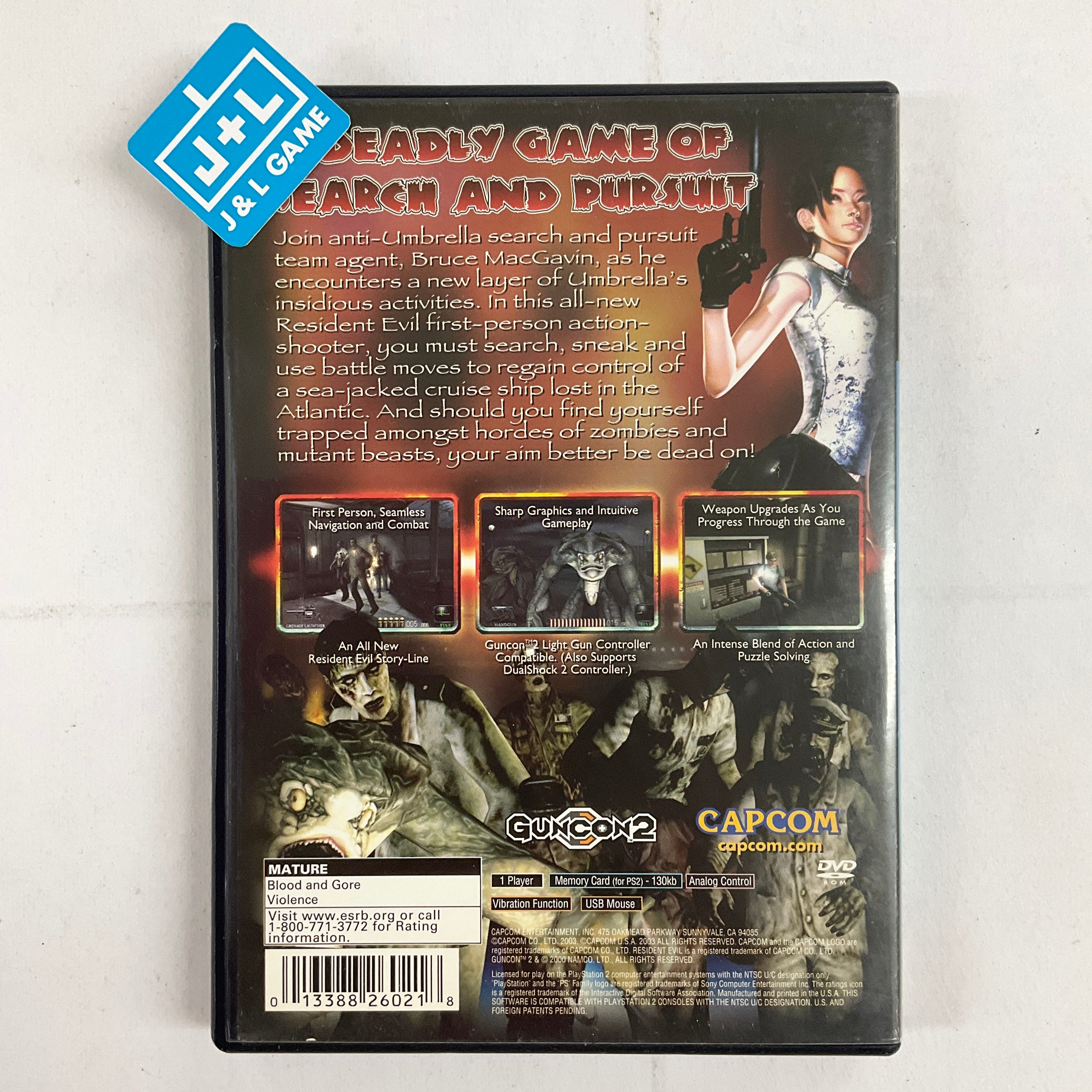 Resident Evil: Dead Aim - (PS2) PlayStation 2 [Pre-Owned] Video Games Capcom   