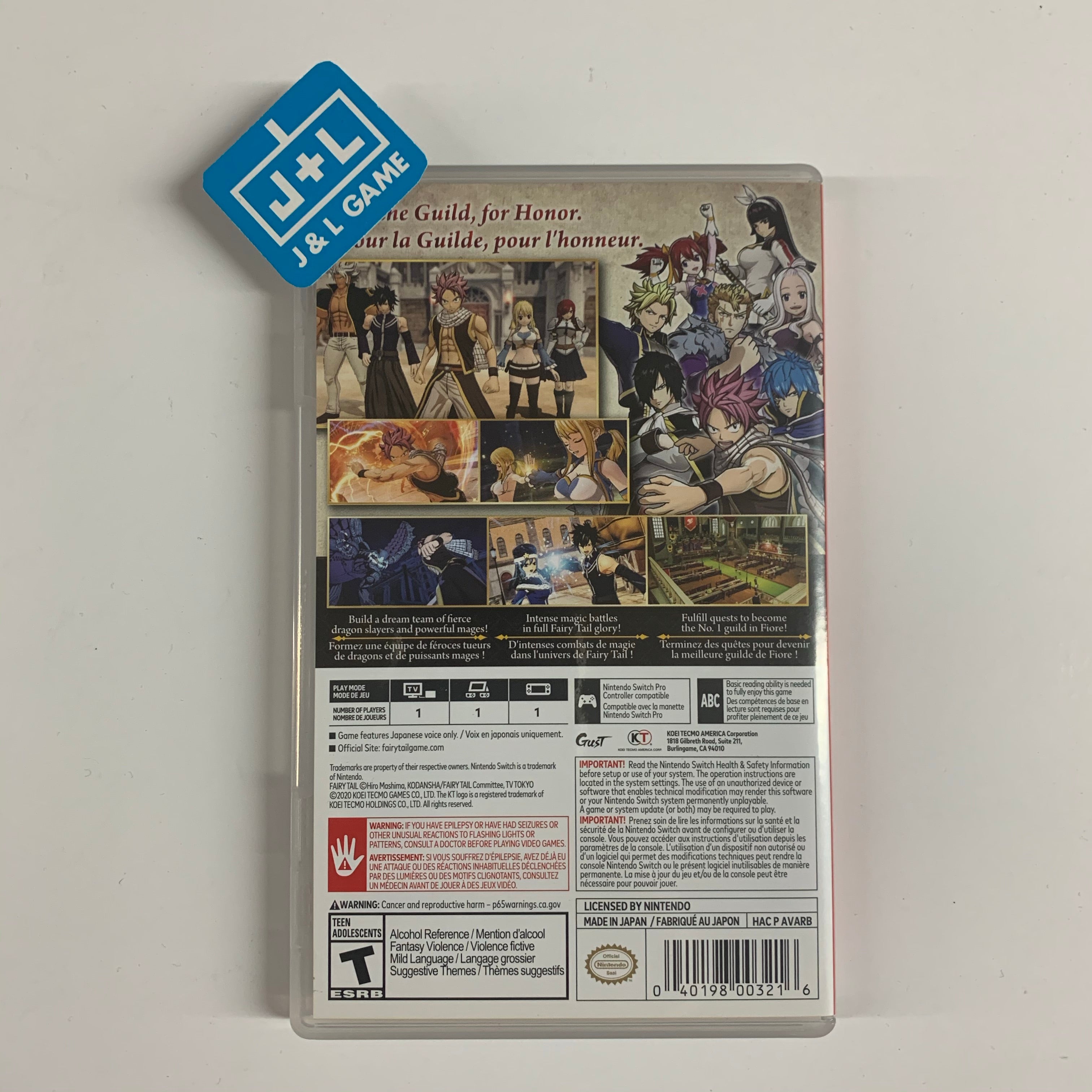 Fairy Tail - Nintendo Switch [Pre-OWNED] Video Games KT   
