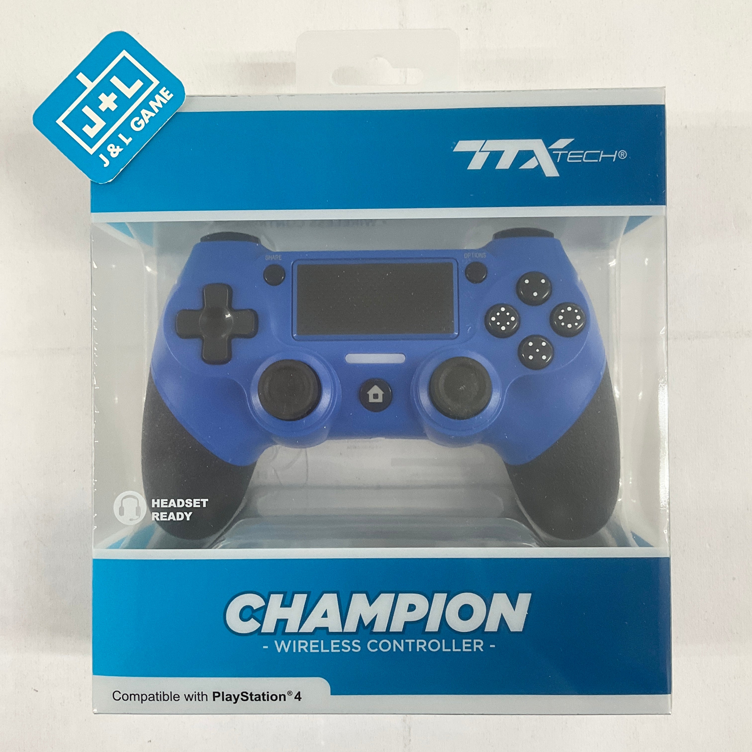 TTX Playstation 4 Champion Wireless Controller (Blue) - (PS4) Playstation 4 Accessories TTX Tech   