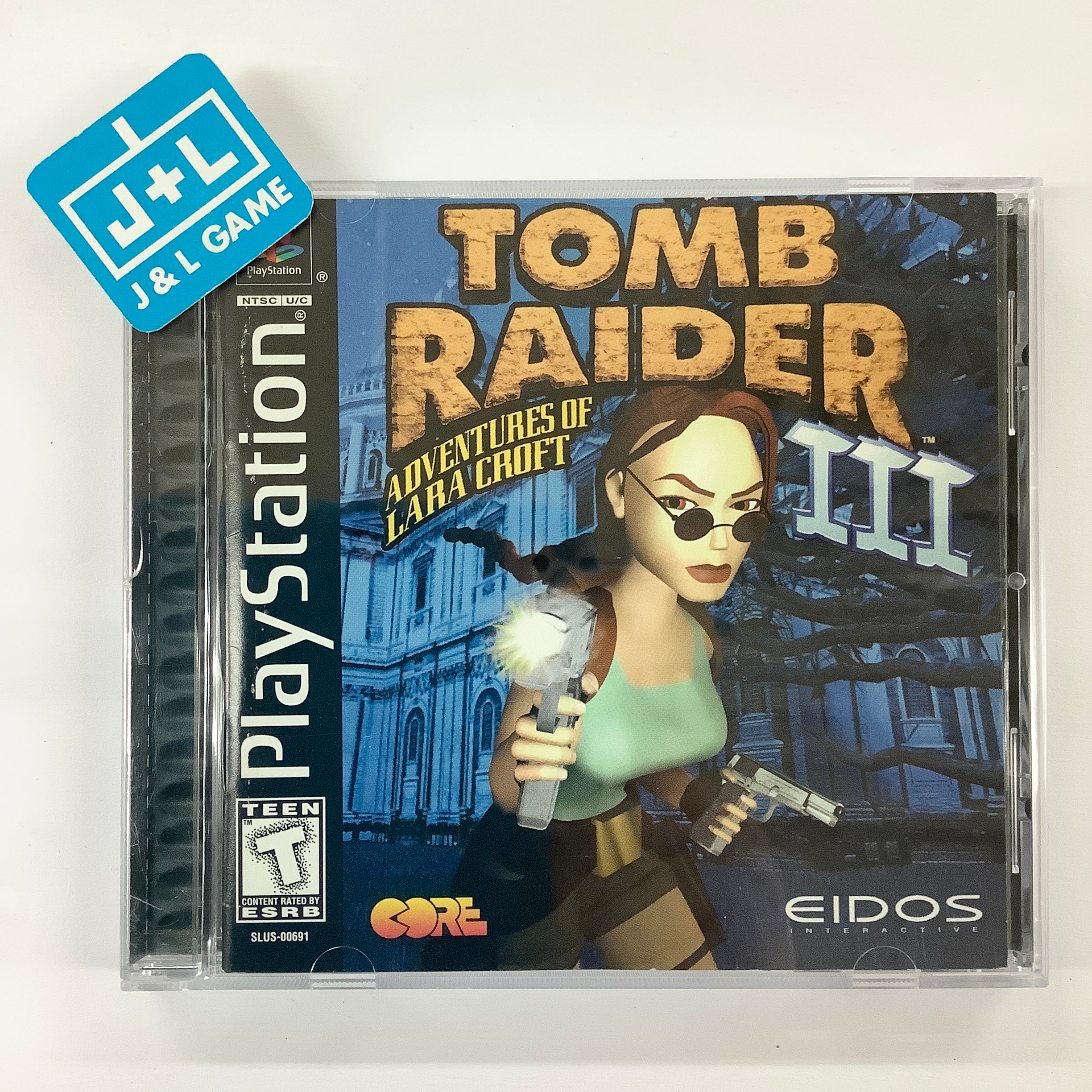 Tomb Raider III: Adventures of Lara Croft - (PS1) PlayStation 1 [Pre-Owned] Video Games Eidos Interactive   