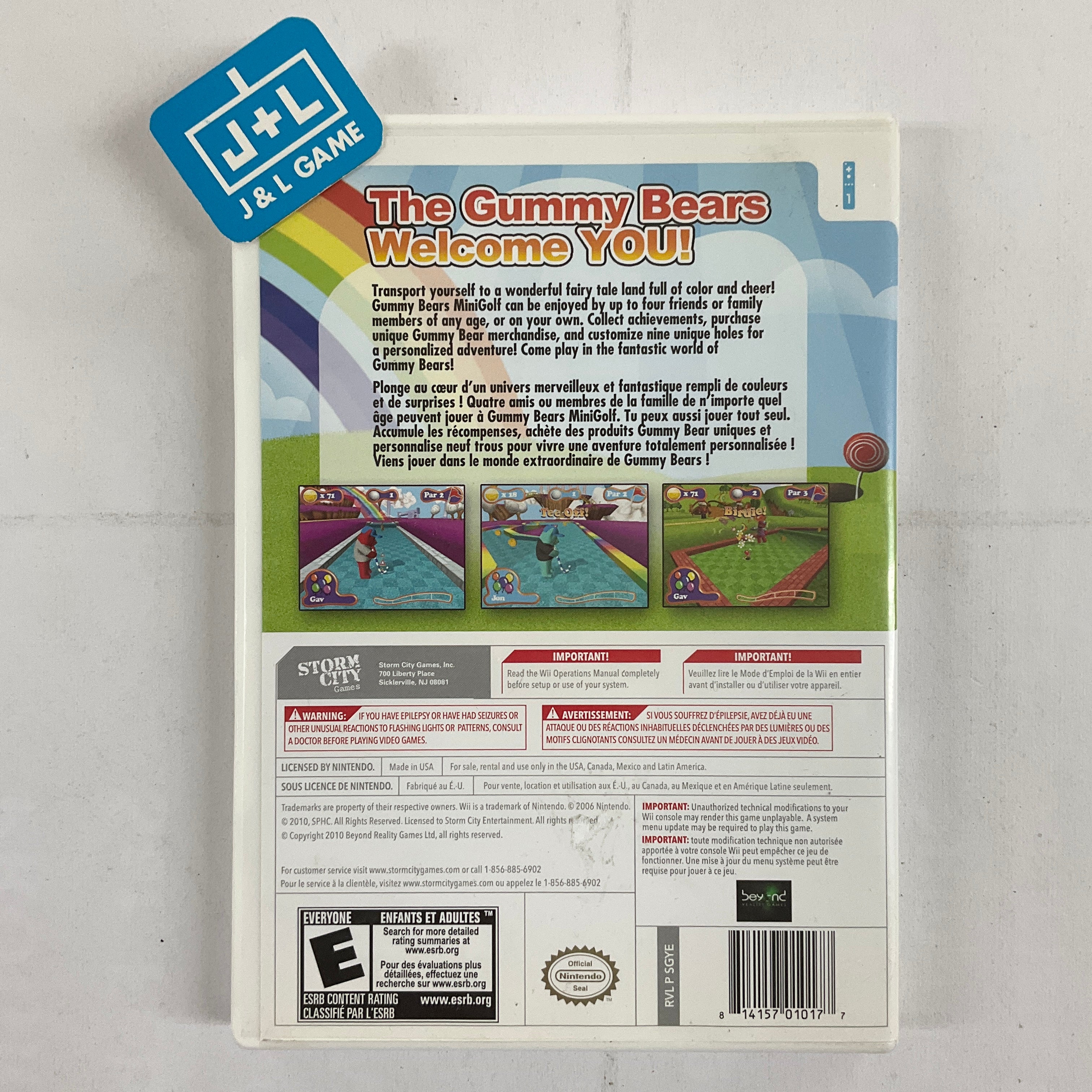 Gummy Bears Minigolf - Nintendo Wii [Pre-Owned] Video Games Storm City Games   