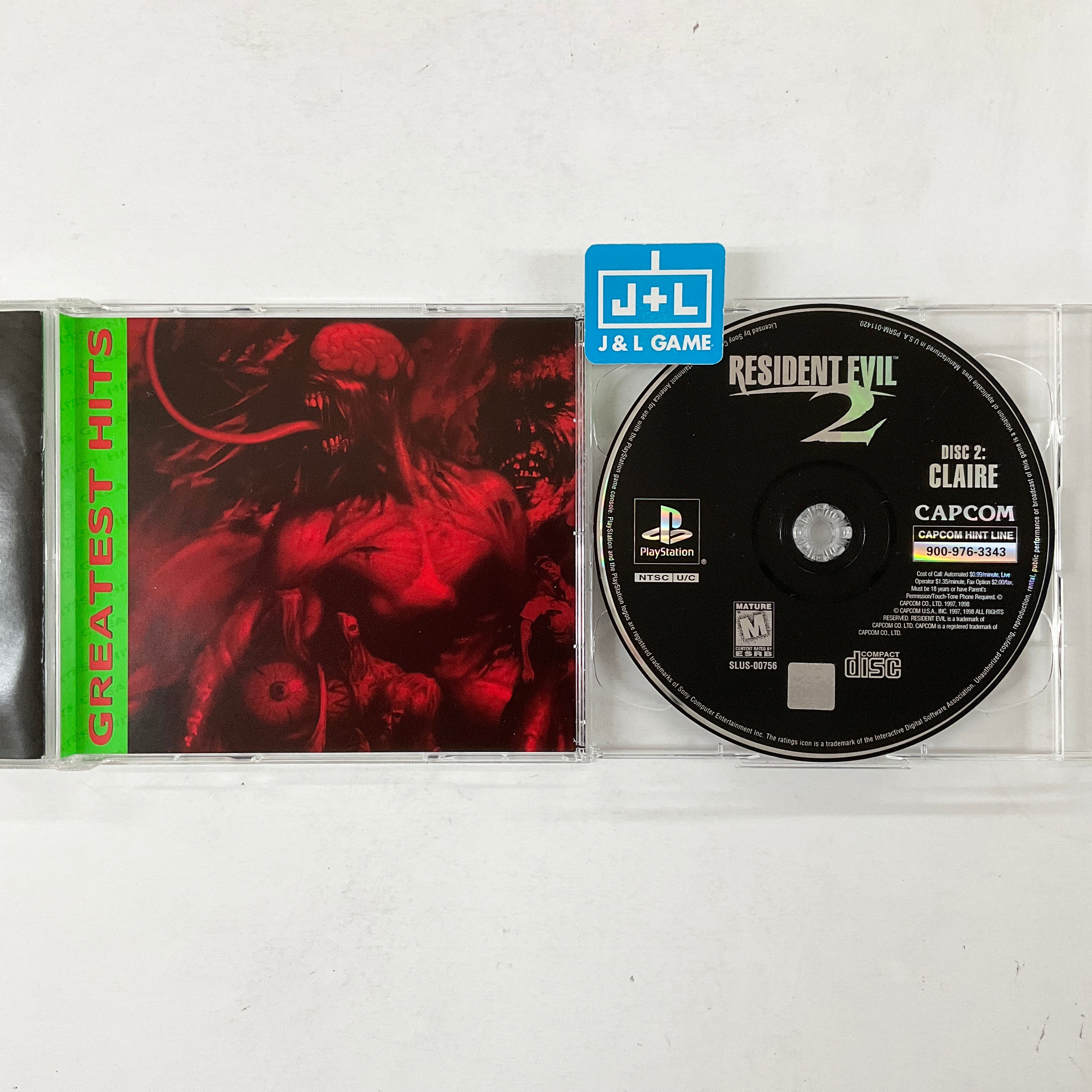Resident Evil 2 (Greatest Hits) - (PS1) PlayStation 1 [Pre-Owned] Video Games Capcom   
