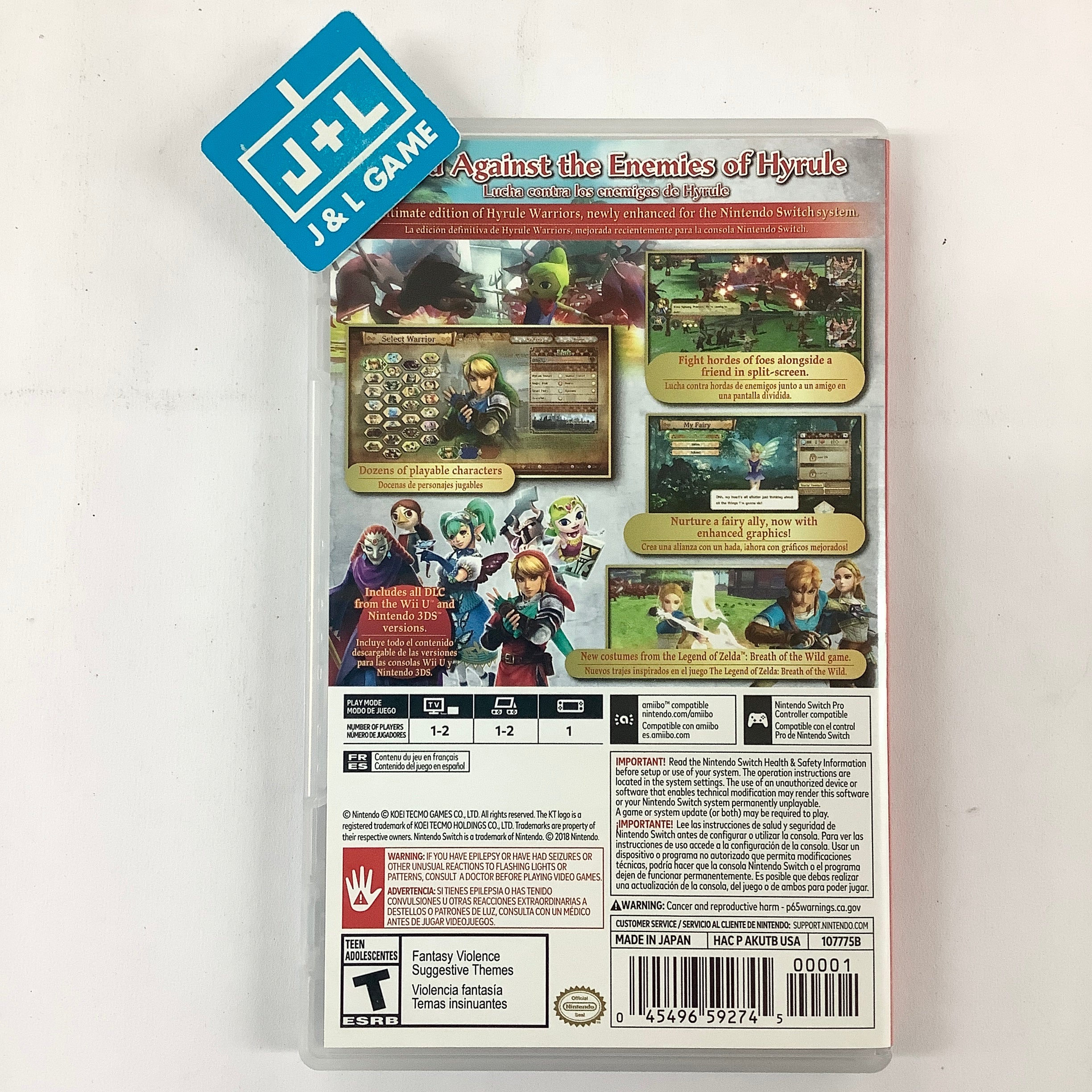 Hyrule Warriors: Definitive Edition - (NSW) Nintendo Switch [Pre-Owned] Video Games Nintendo   