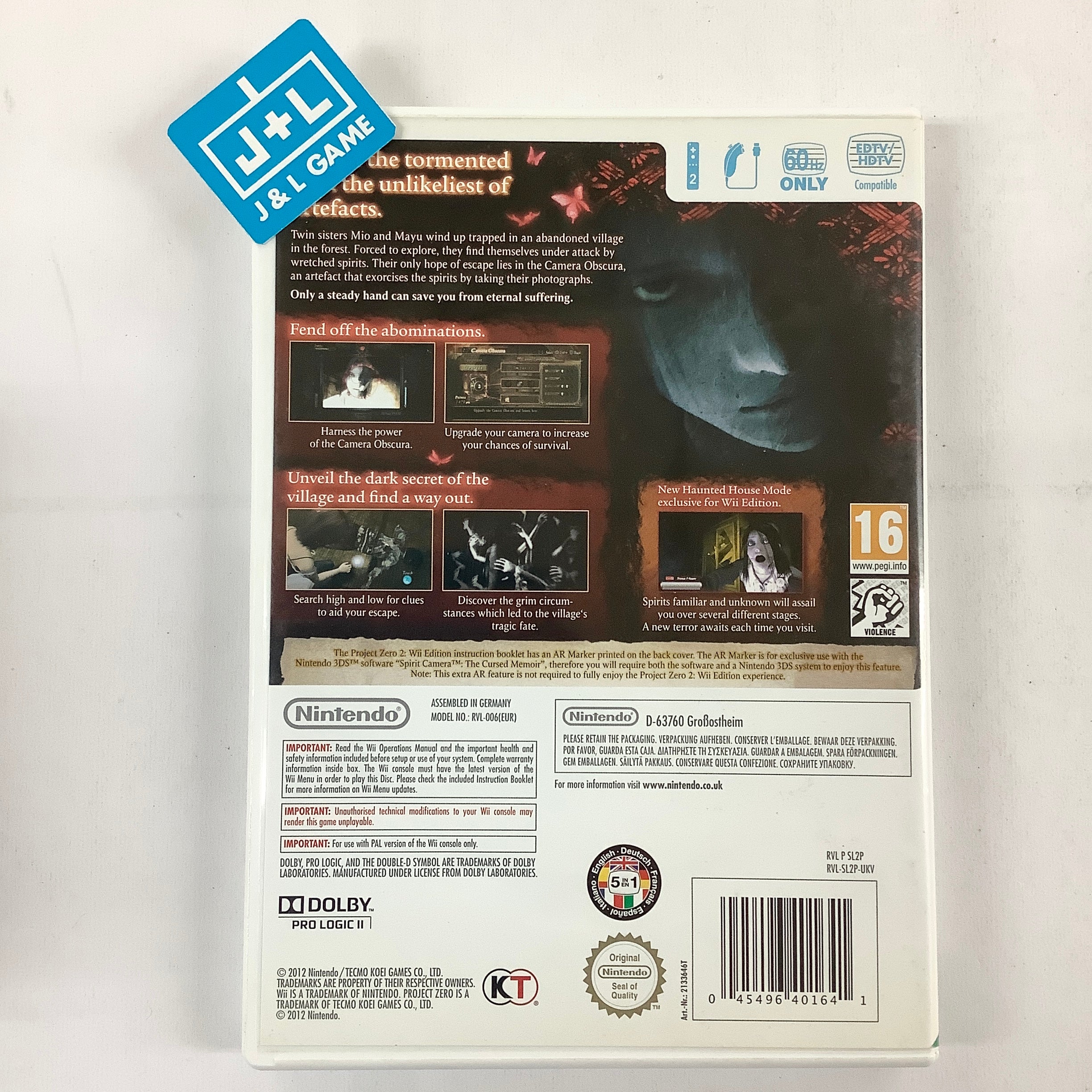 Project Zero 2 - Nintendo Wii [Pre-Owned] (European Import) Video Games Nintendo   