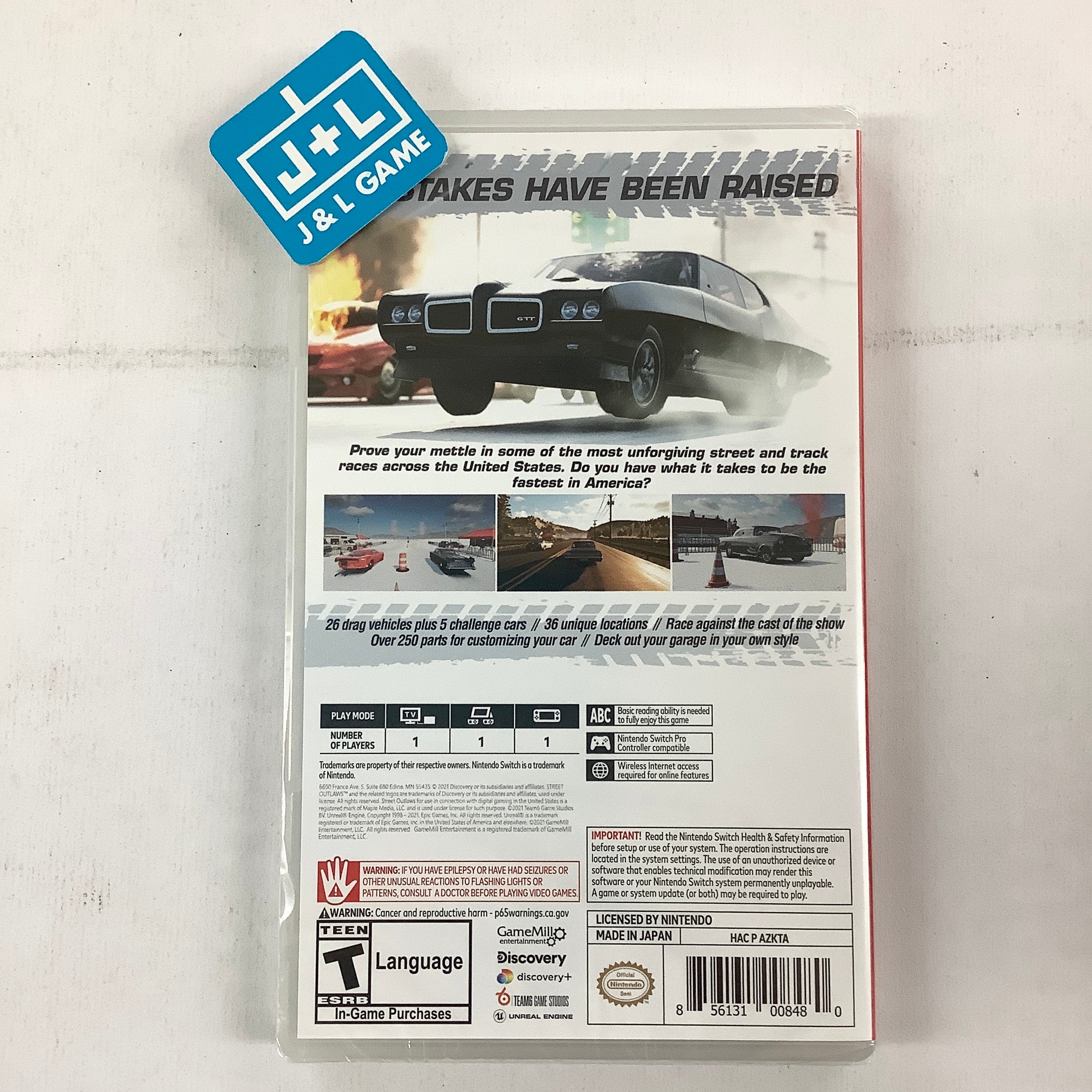 Street Outlaws 2: Winner Takes All - (NSW) Nintendo Switch Video Games GameMill Entertainment   