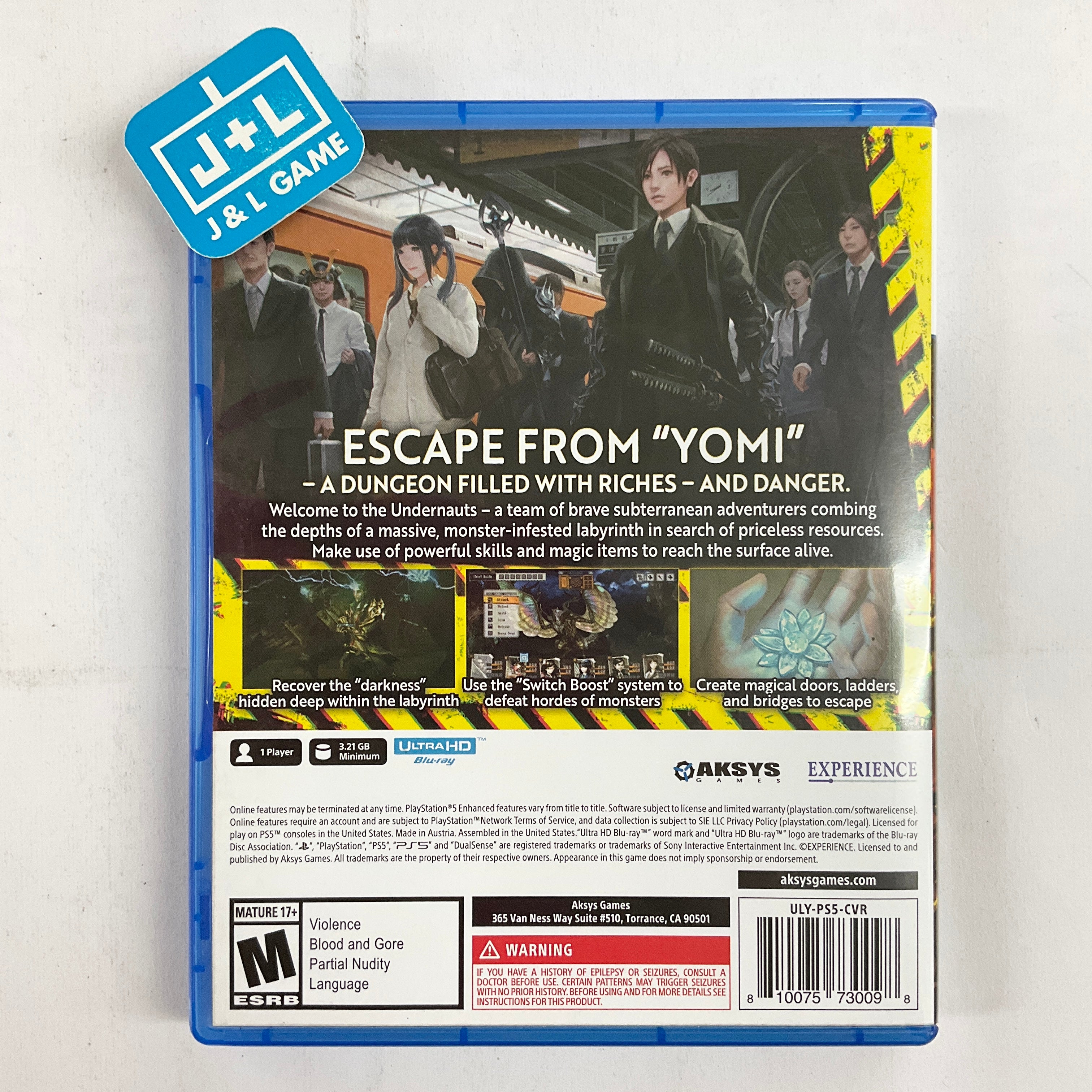 Undernauts: Labyrinth of Yomi - (PS5) PlayStation 5 [Pre-Owned] Video Games Aksys   