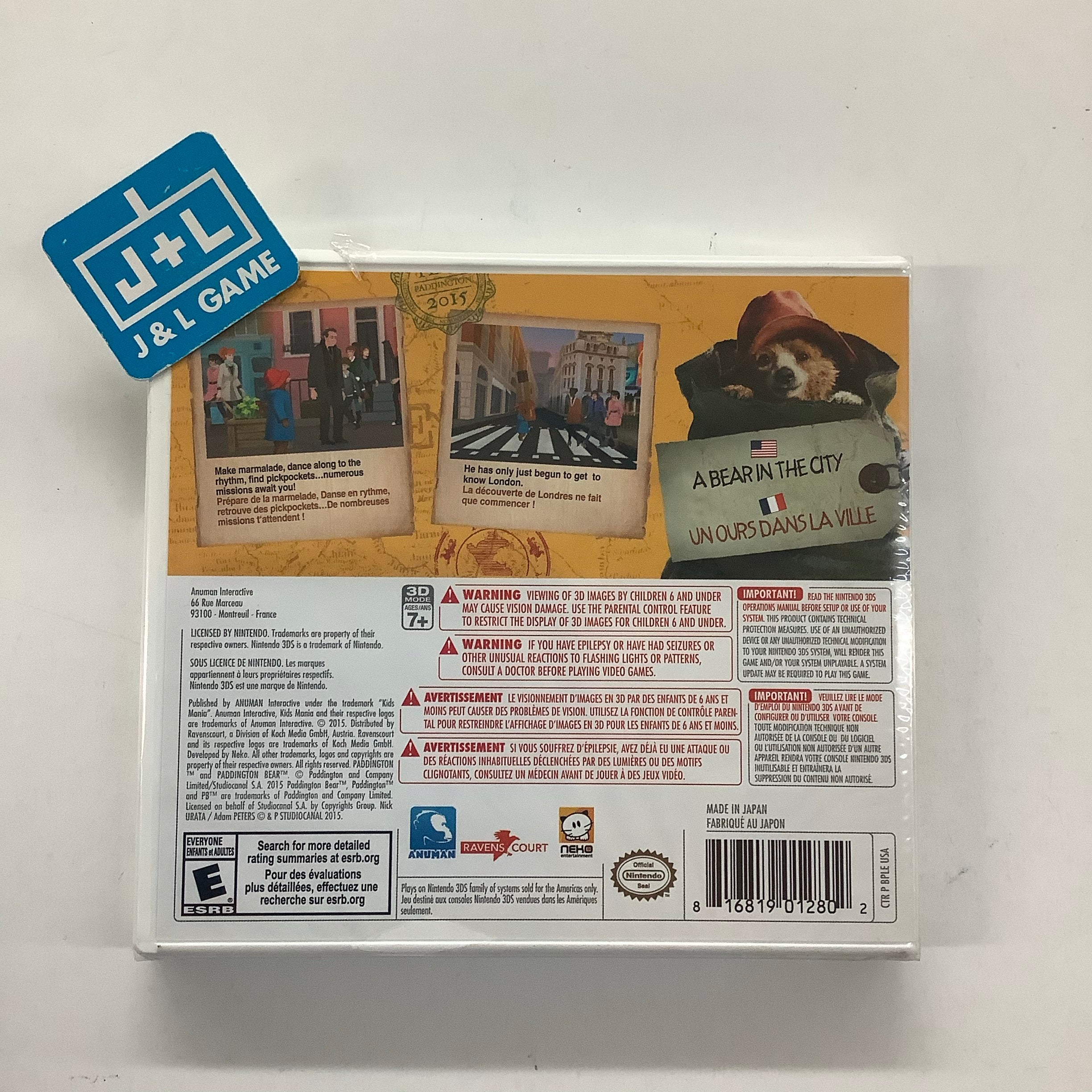 Paddington: Adventures in London - Nintendo 3DS Video Games Kids' Mania   