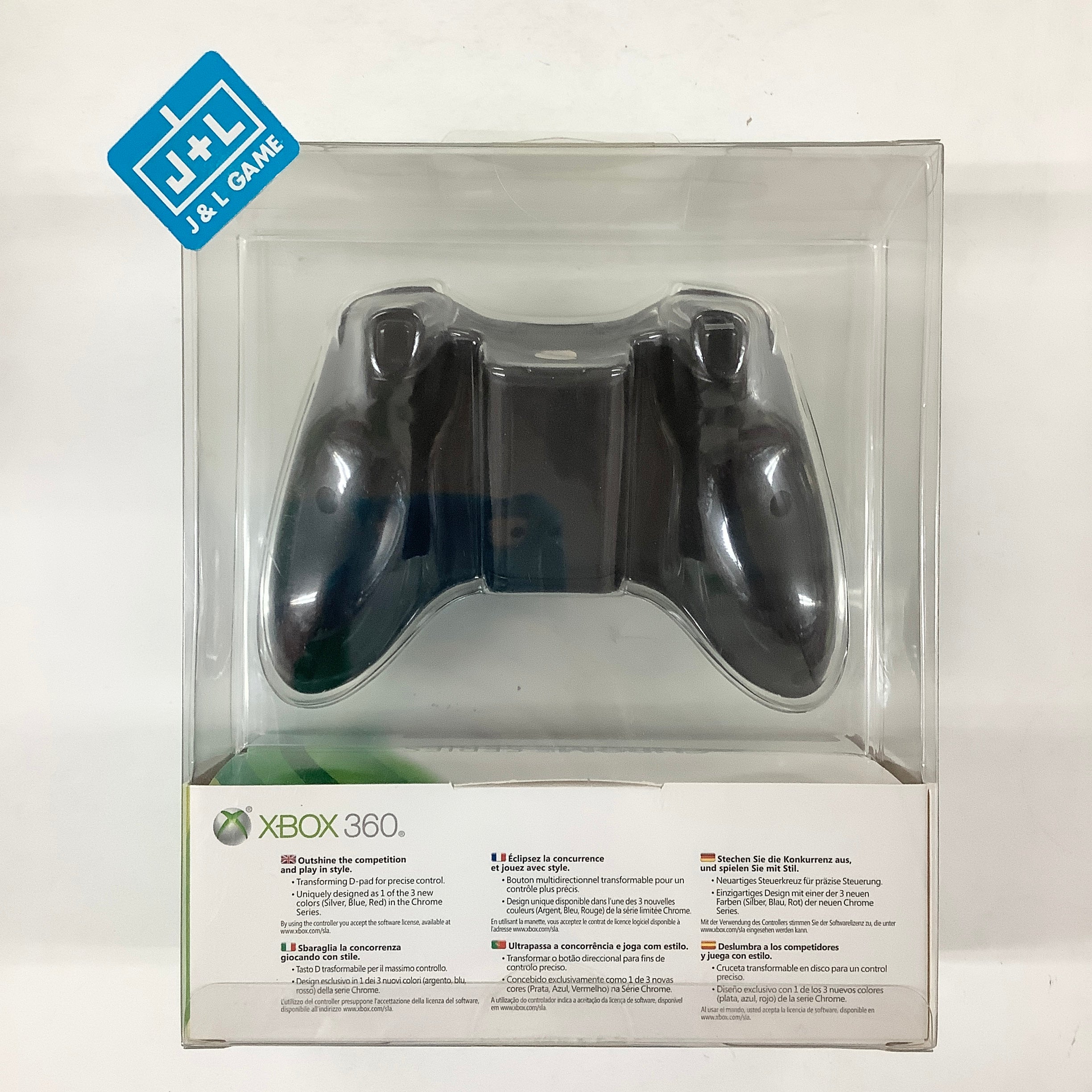 Microsoft Xbox 360 Wireless Controller - Chrome Silver - Xbox 360 (European Import) Accessories Microsoft   