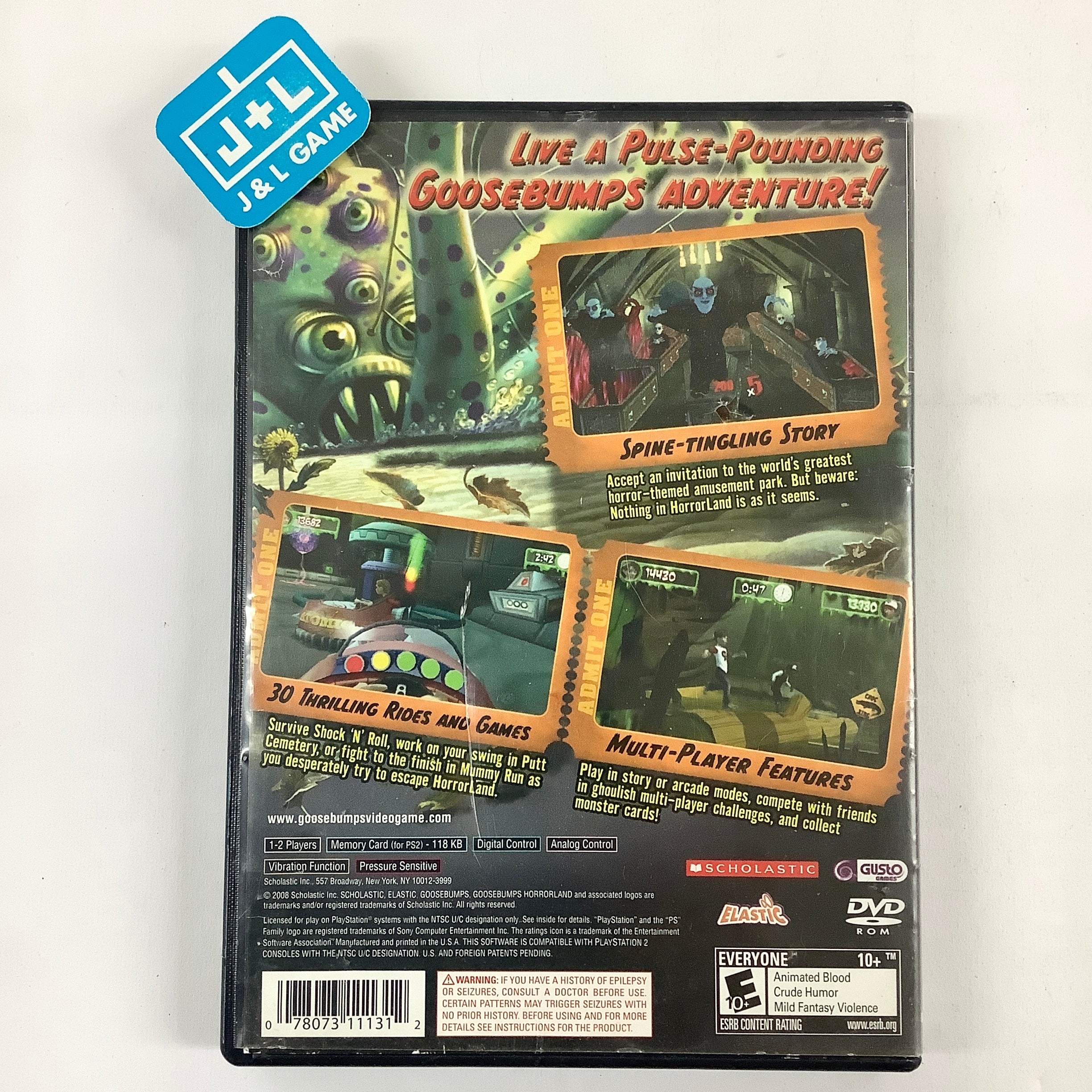 Goosebumps HorrorLand - (PS2) PlayStation 2 [Pre-owned] Video Games Scholastic Inc.   