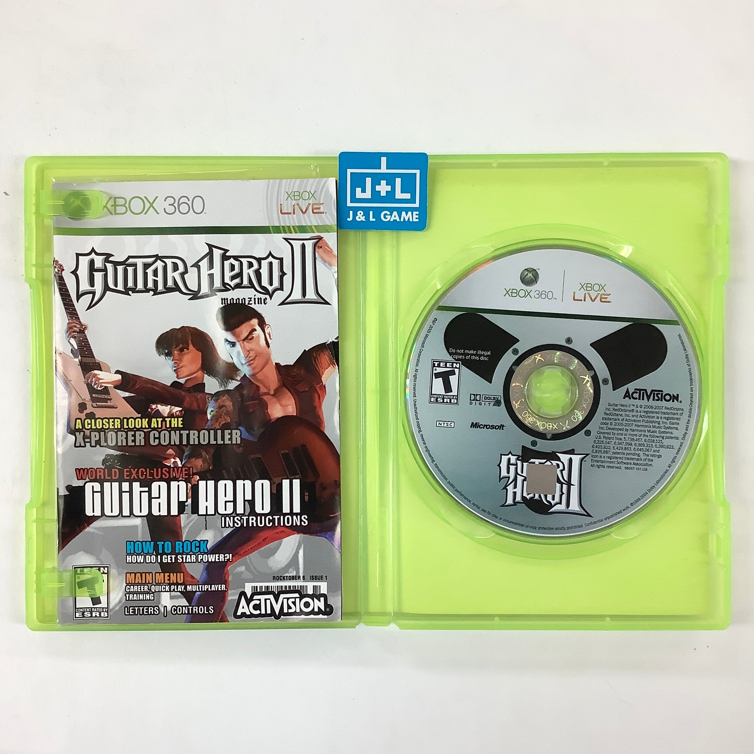 Guitar Hero II (Game Only) - Xbox 360 [Pre-Owned] Video Games RedOctane   