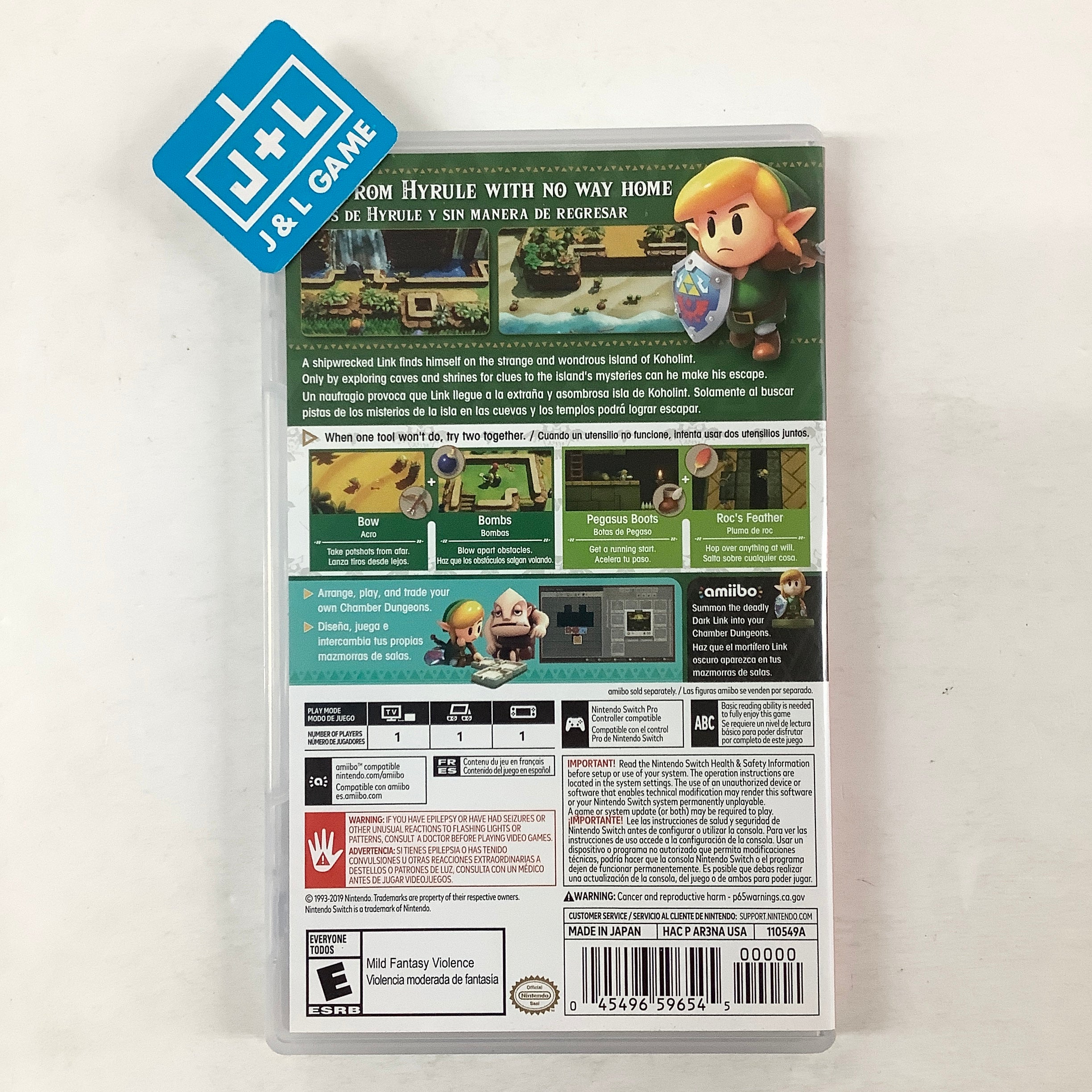 The Legend of Zelda: Link's Awakening - (NSW) Nintendo Switch [Pre-Owned] Video Games Nintendo   