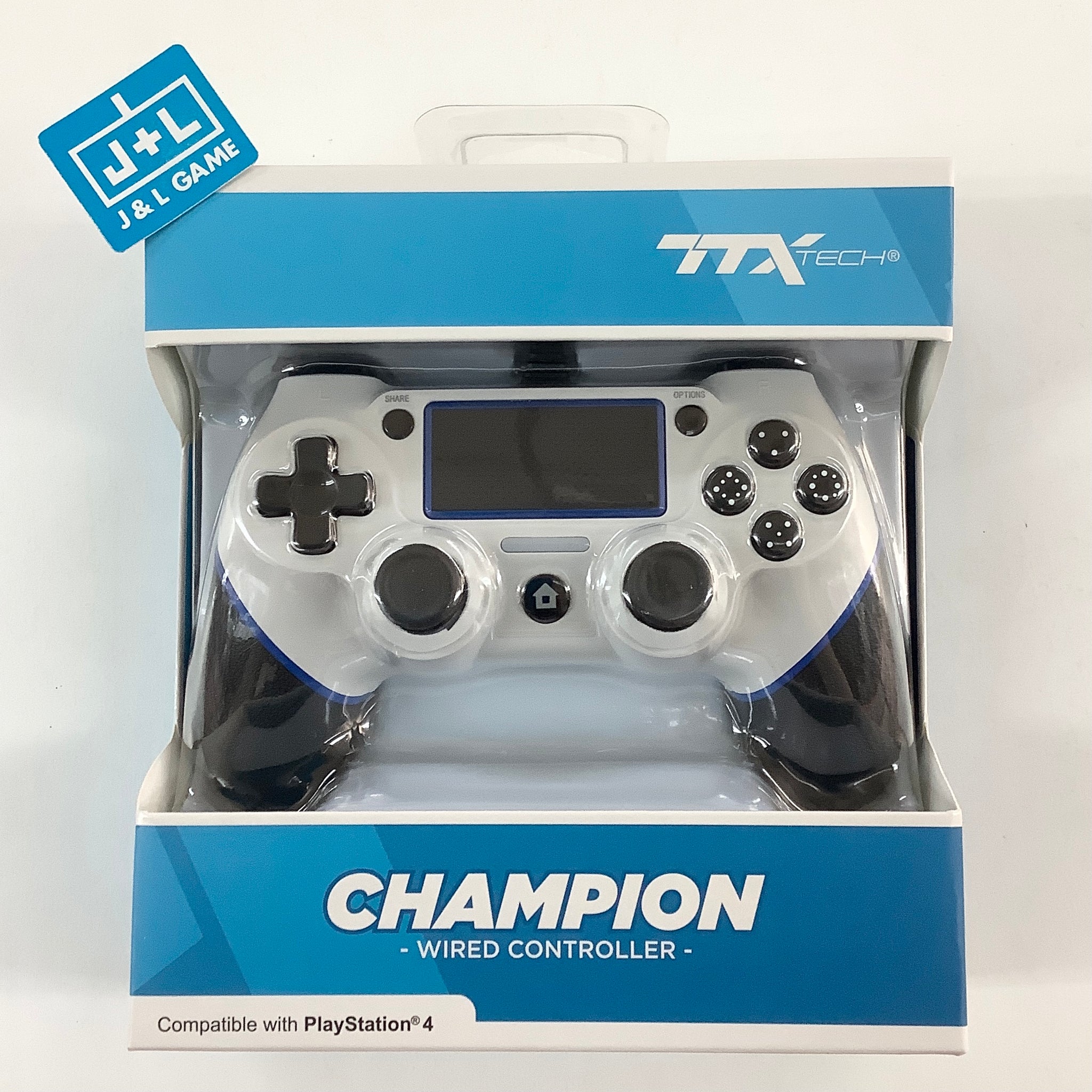 TTX PlayStation 4 Champion Wired Controller (White) - (PS4) PlayStation 4 Accessories TTX Tech   