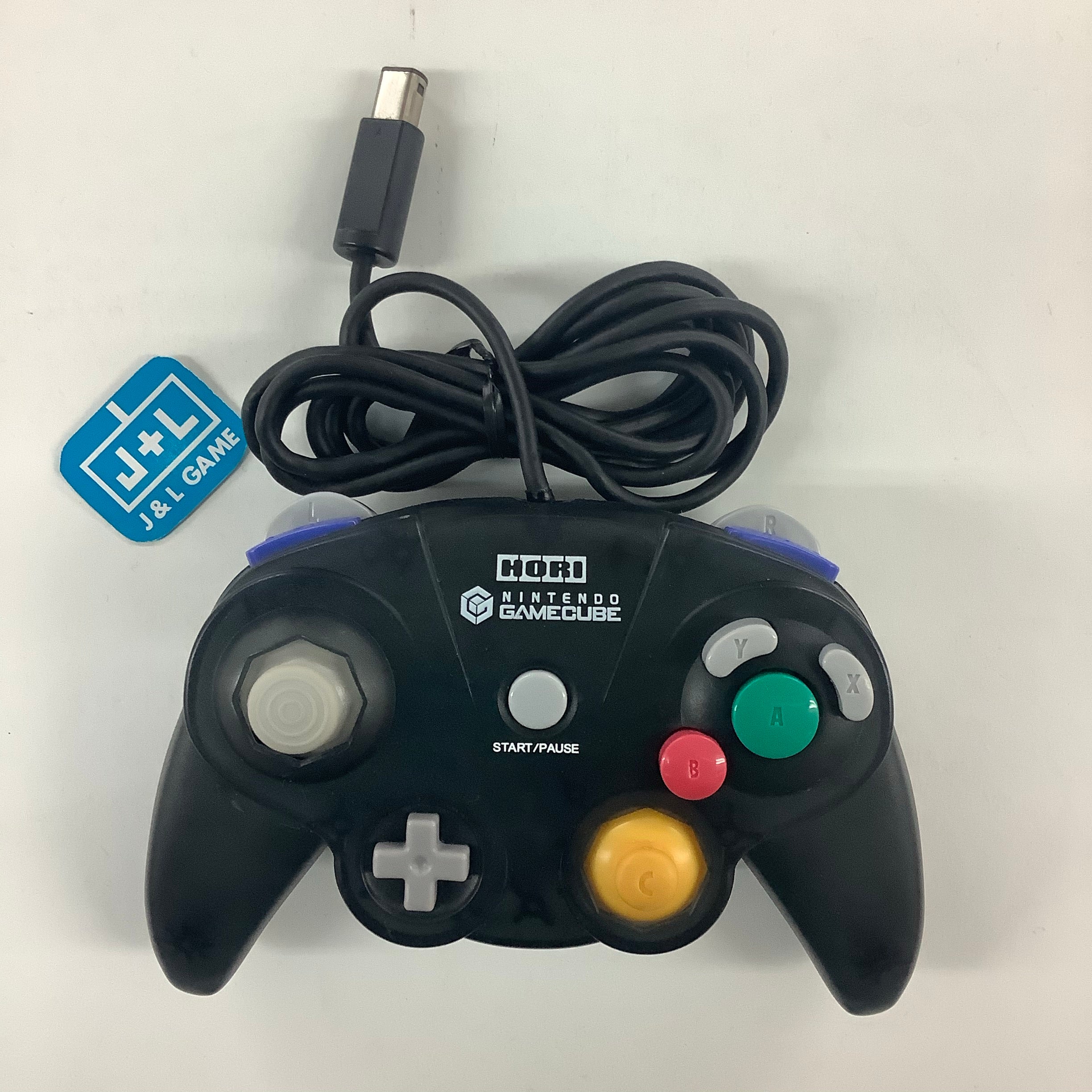 HORI GameCube Controller (Black) - (GC) Nintendo GameCube [Pre-Owned] Accessories Nintendo   