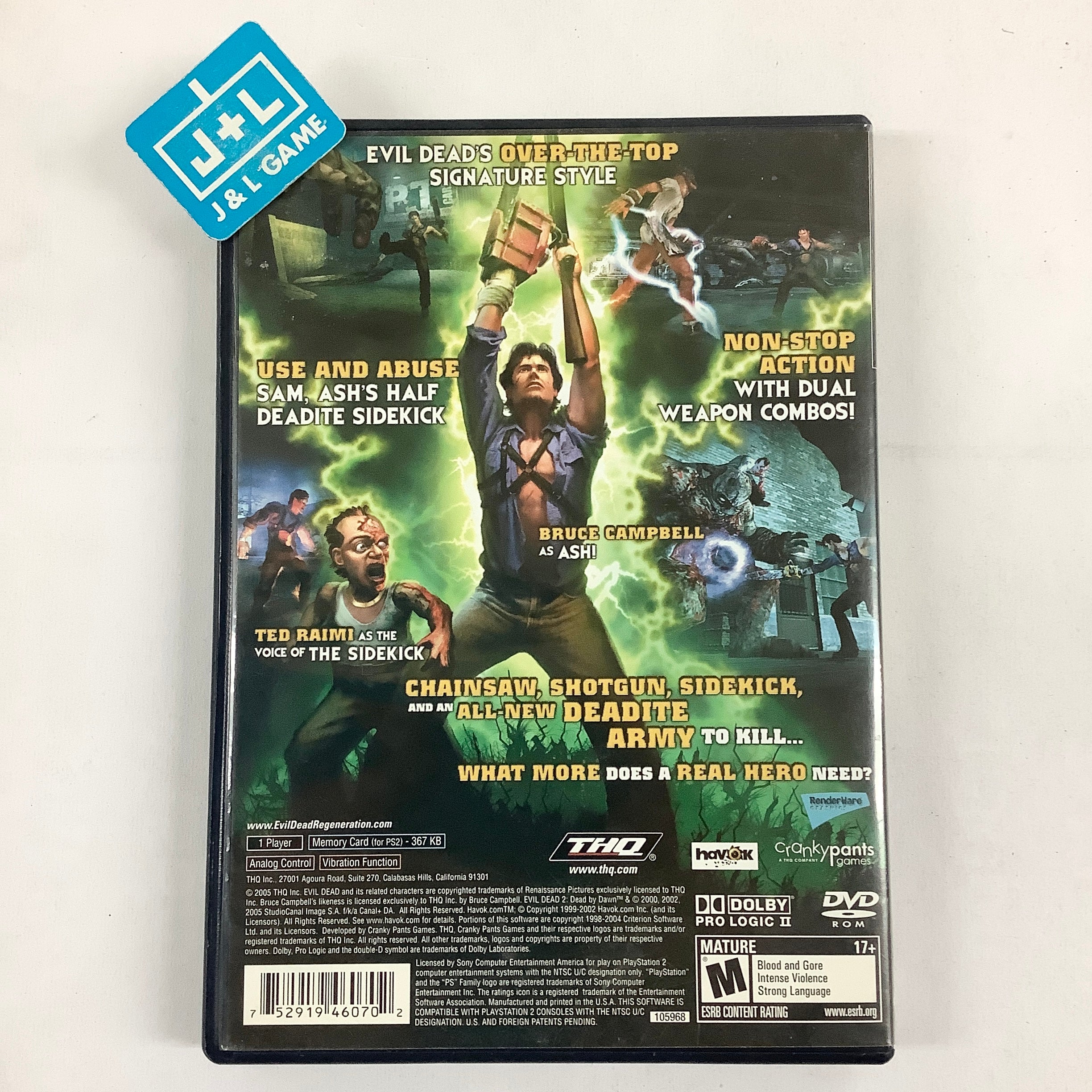 Evil Dead: Regeneration - (PS2) PlayStation 2 [Pre-Owned] Video Games THQ   