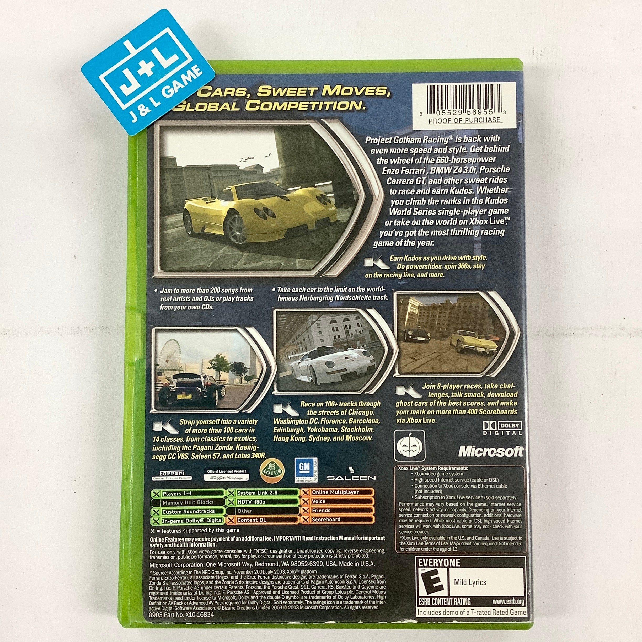 Project Gotham Racing 2 - (XB) Xbox [Pre-Owned] Video Games Microsoft Game Studios   