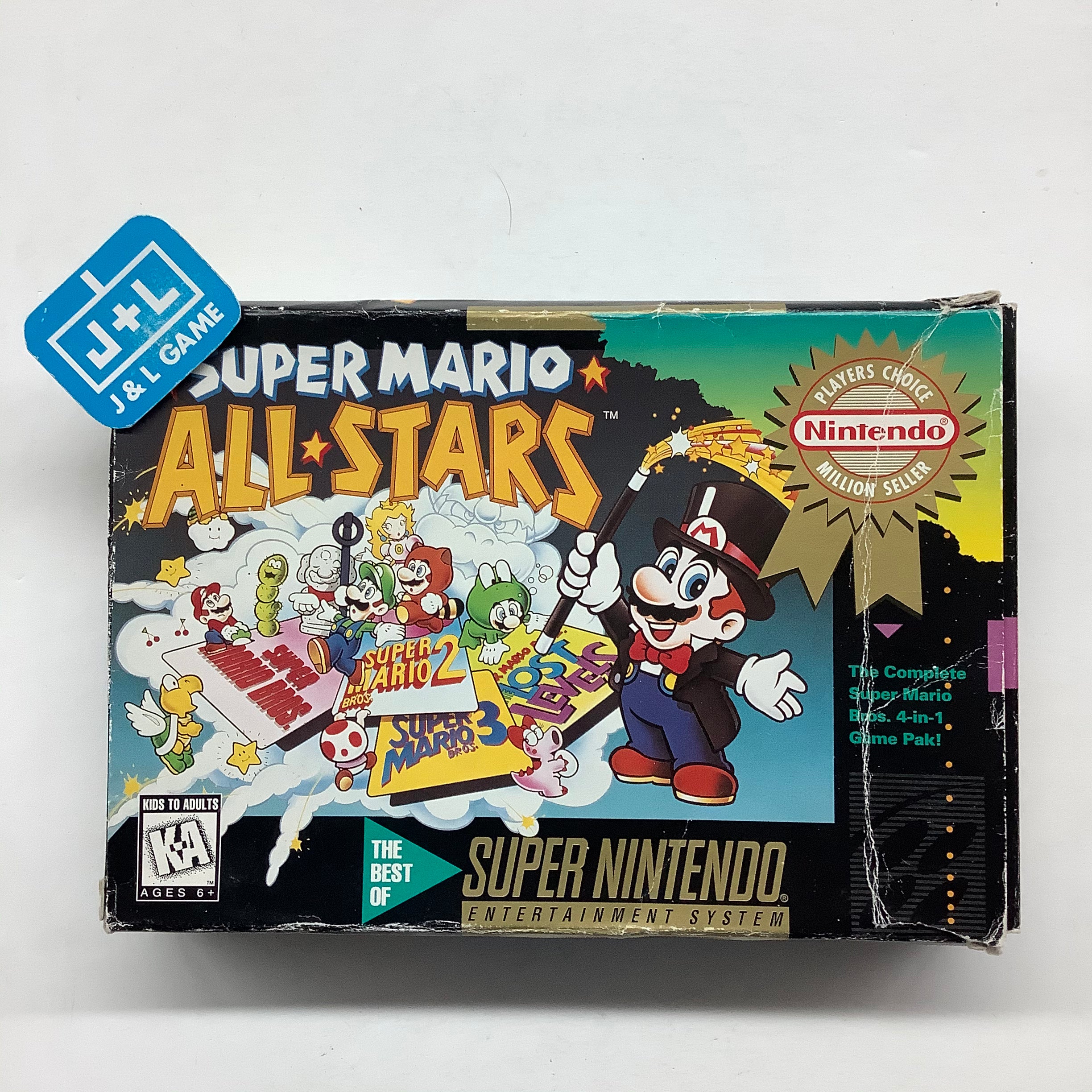 Super Mario All-Stars (Player's Choice) - (SNES) Super Nintendo [Pre-Owned] Video Games Nintendo   