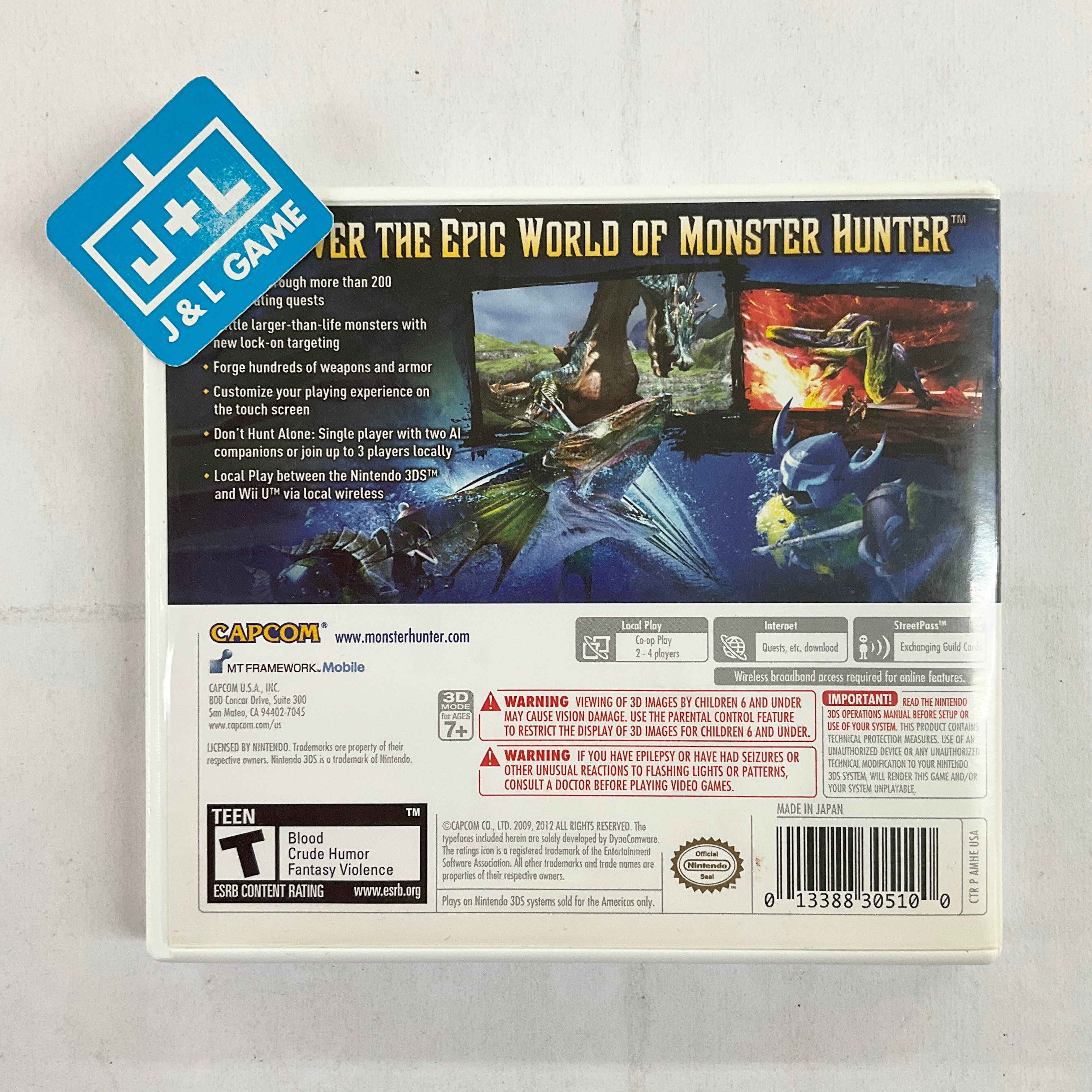Monster Hunter 3 Ultimate - Nintendo 3DS [Pre-Owned] Video Games Capcom   