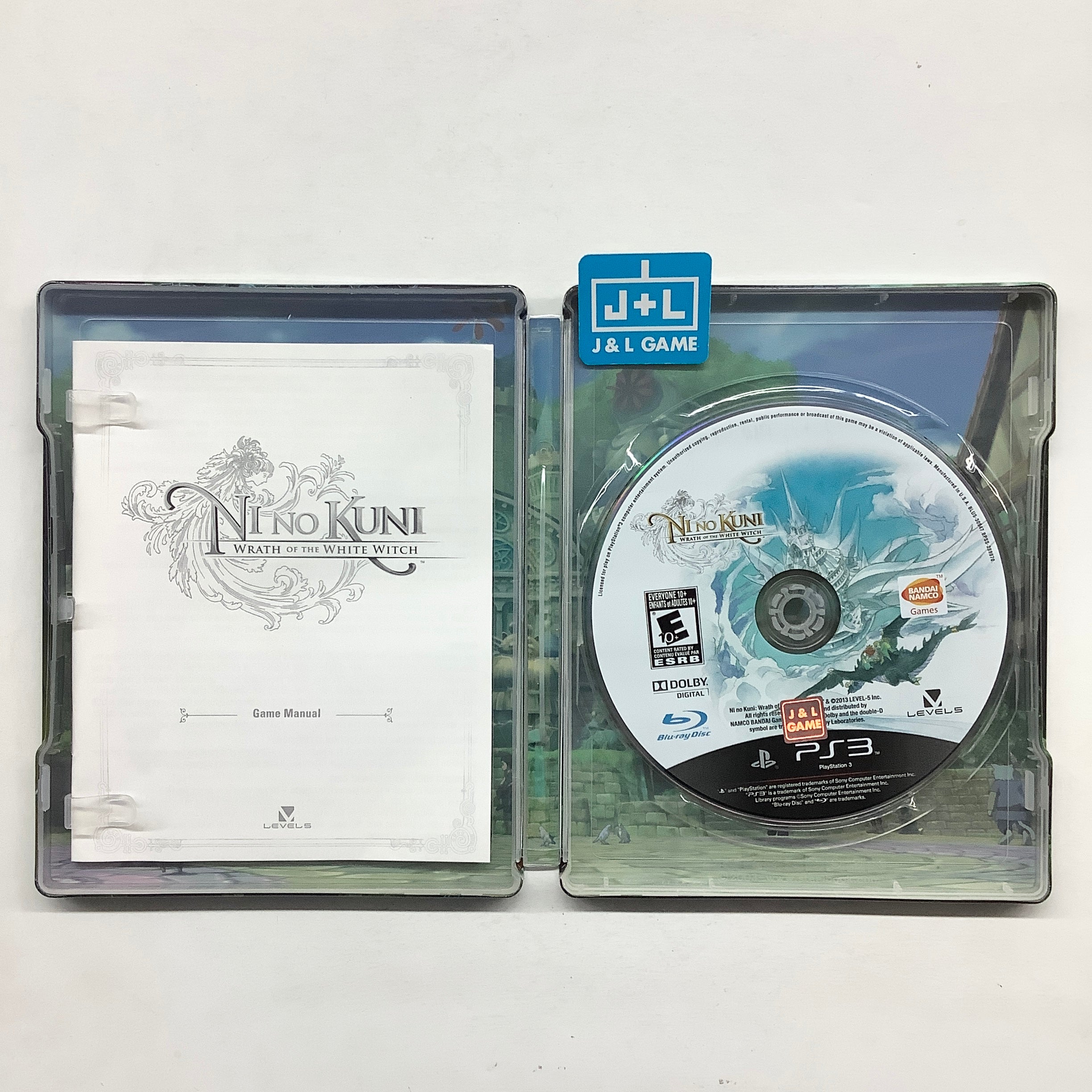 Ni no Kuni: Wrath of the White Witch (Steelbook)  - (PS3) PlayStation 3 [Pre-Owned] Video Games Namco Bandai Games   