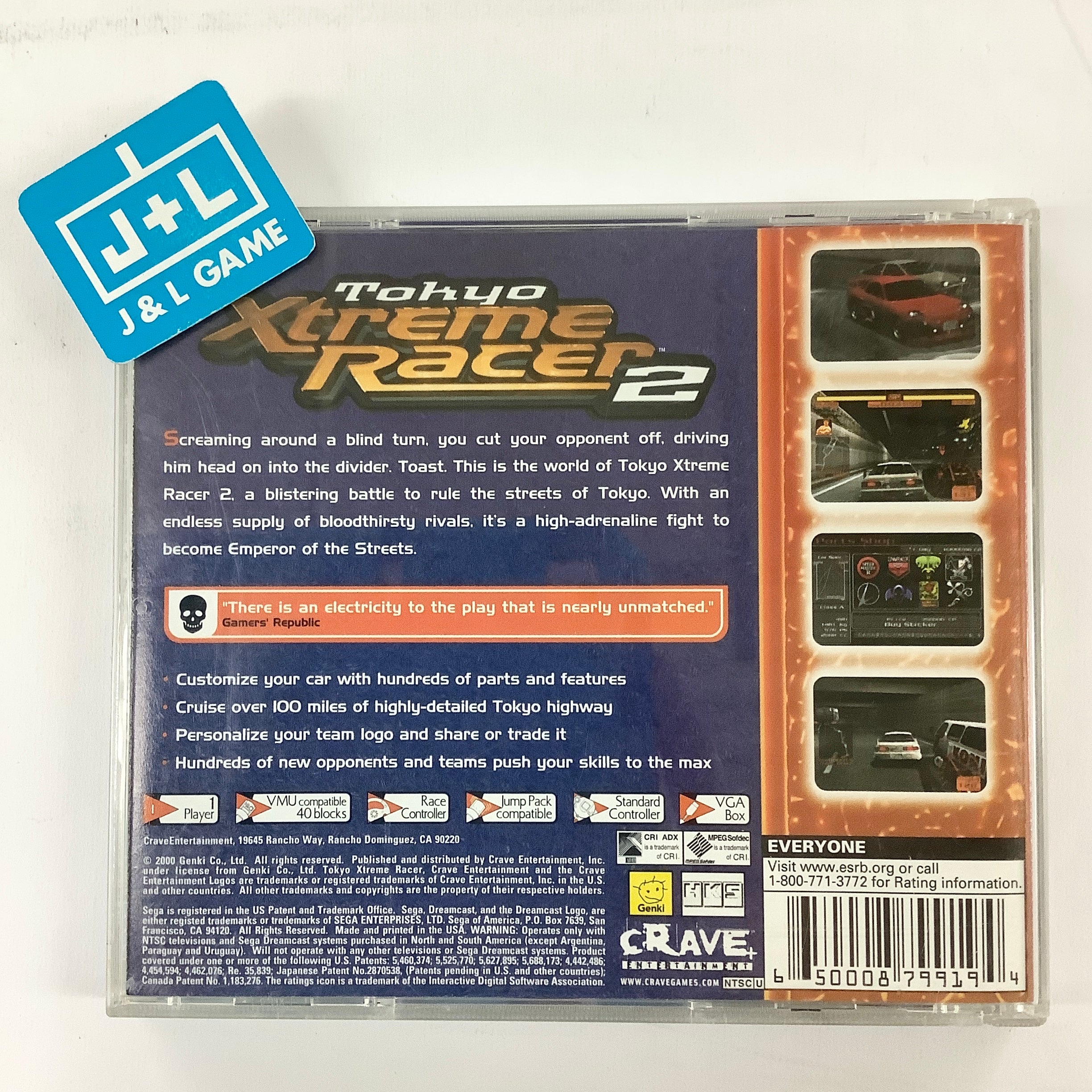 Tokyo Xtreme Racer 2 - (DC) SEGA Dreamcast [Pre-Owned] Video Games Crave   
