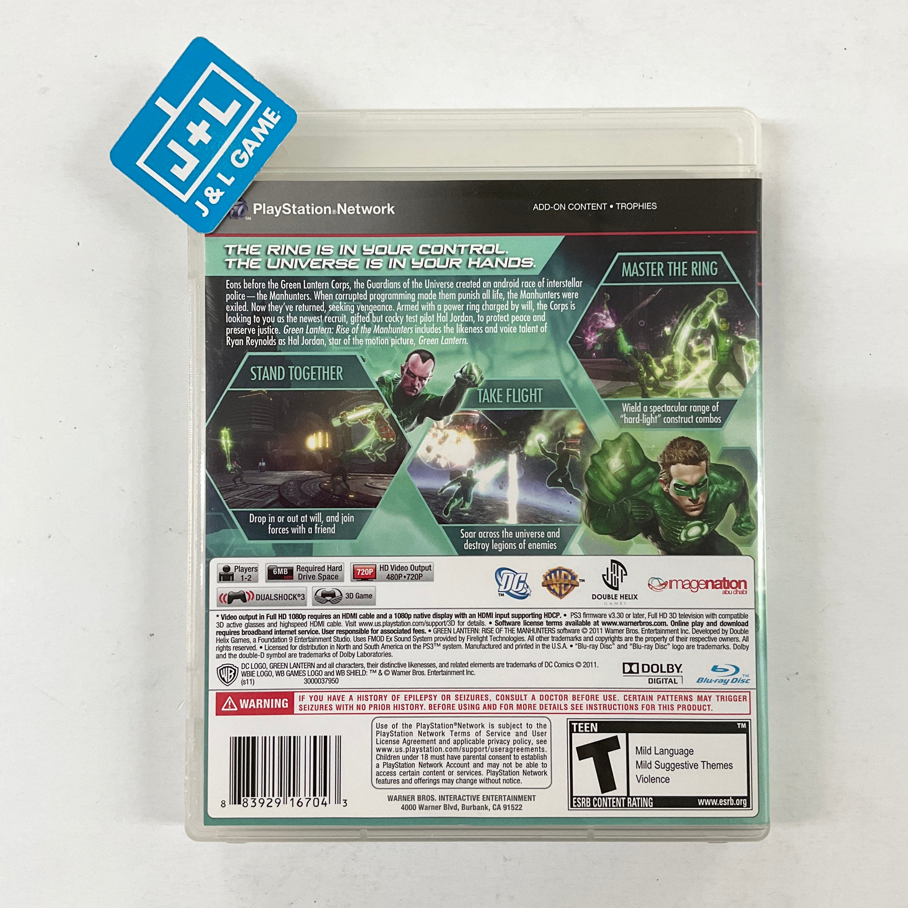 Green Lantern: Rise of the Manhunters - (PS3) Playstation 3 [Pre-Owned] Video Games WB Games   