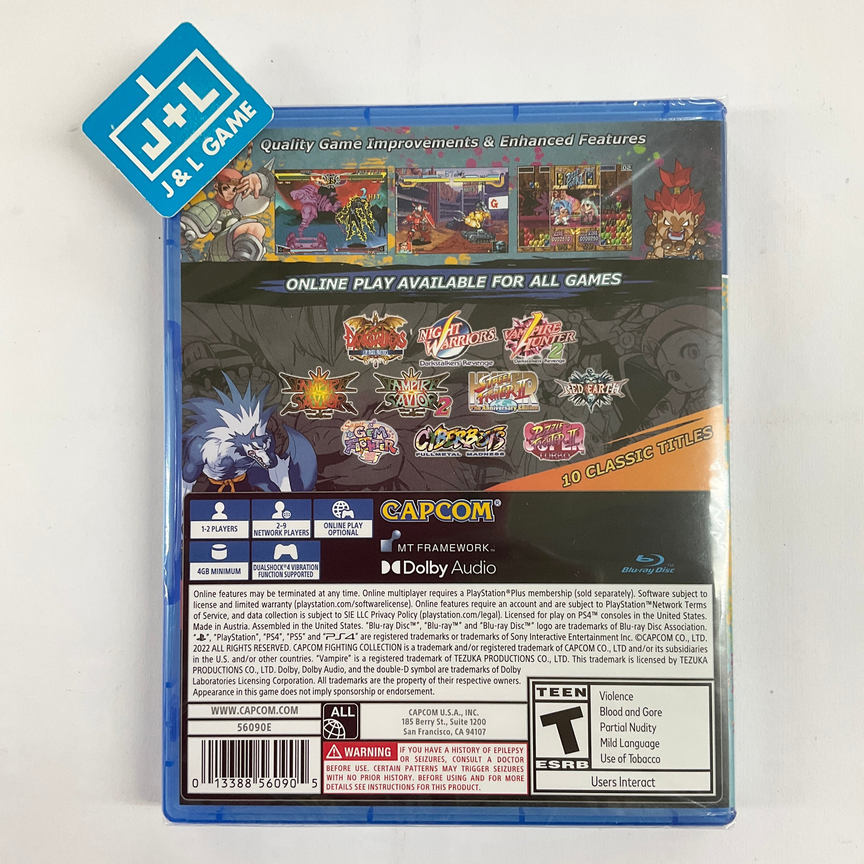 Capcom Fighting Collection - (PS4) PlayStation 4 Video Games Capcom   