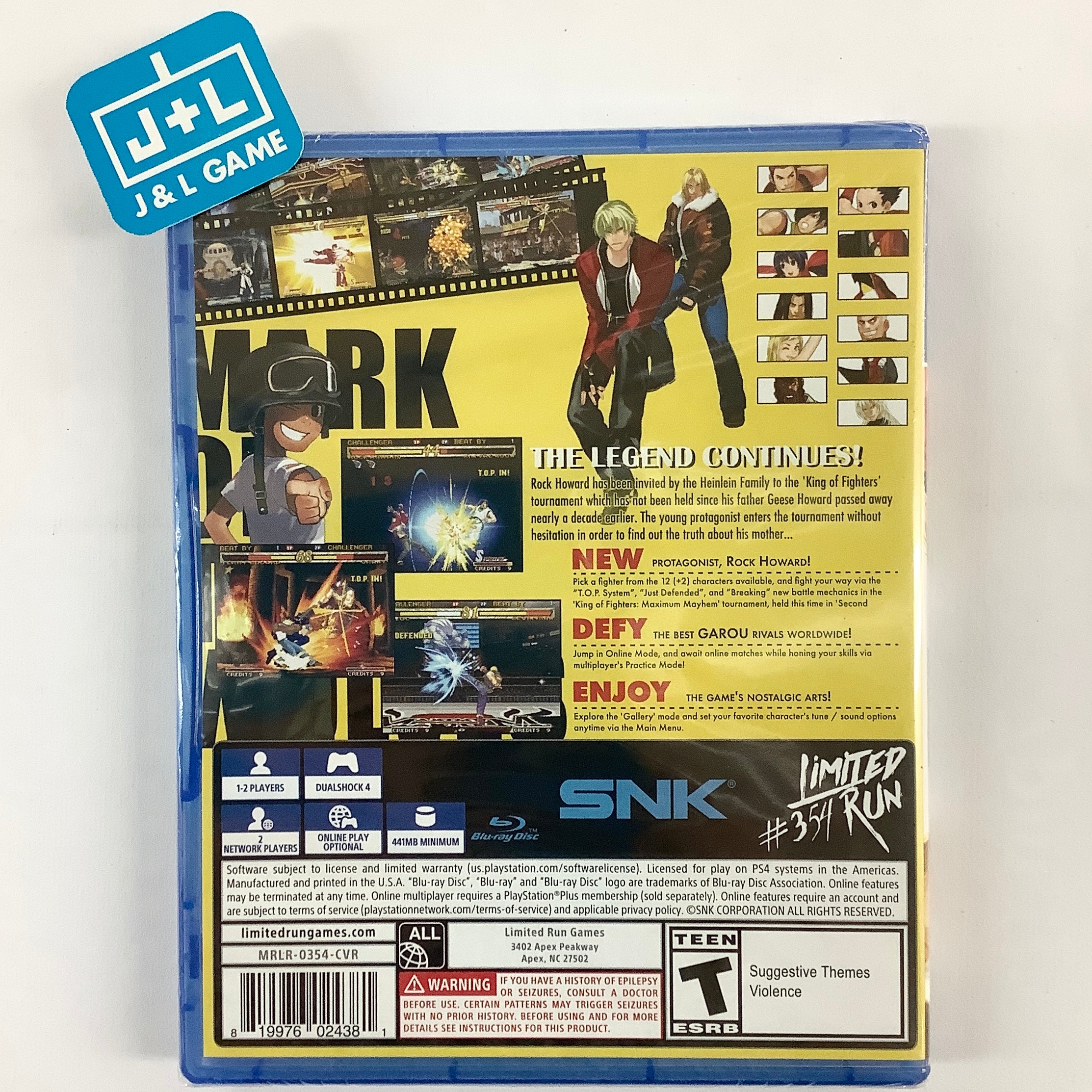 Garou: Mark of the Wolves (Limited Run #354) - (PS4) PlayStation 4 Personal Computer Limited Run Games   