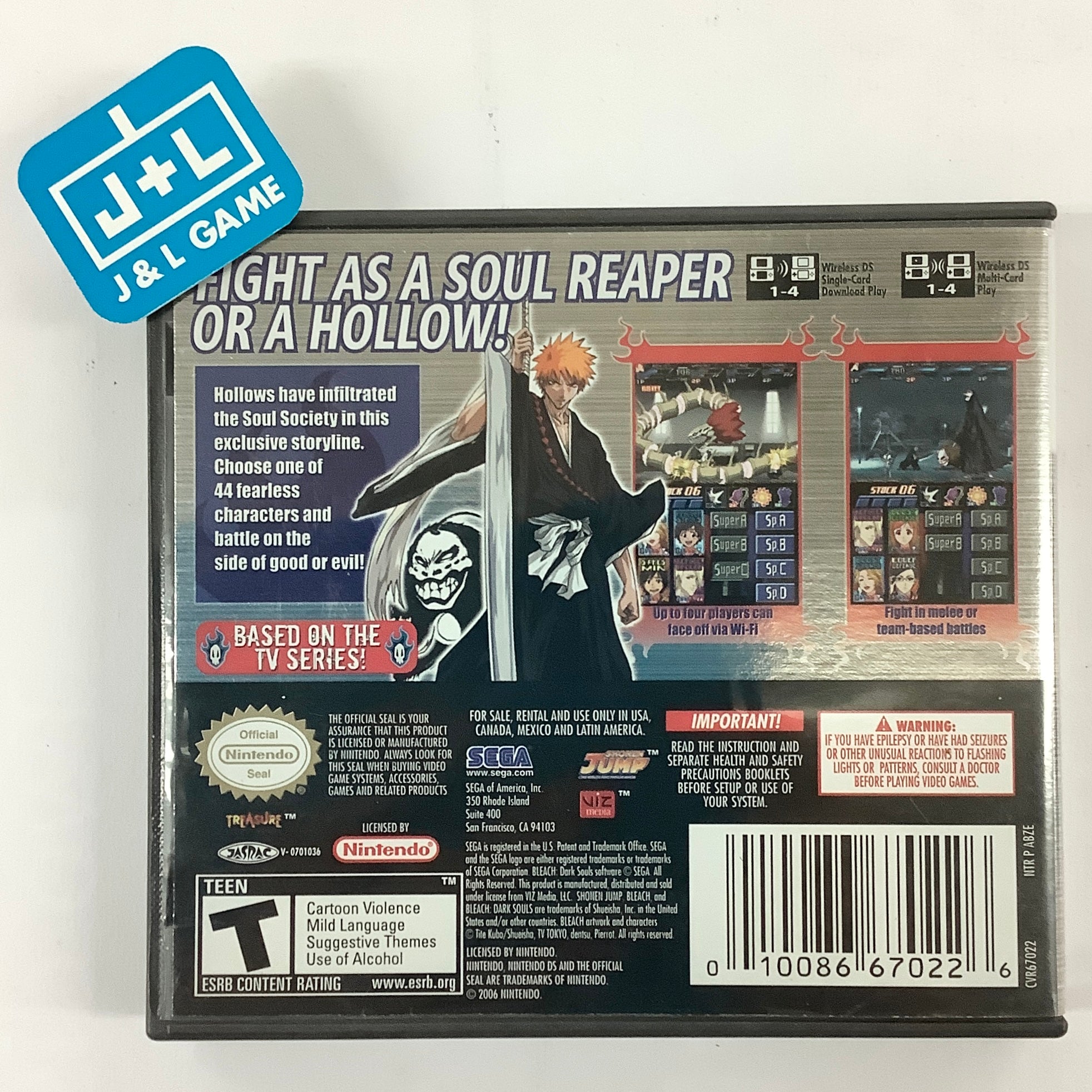 Bleach: Dark Souls - (NDS) Nintendo DS [Pre-Owned] Video Games Sega   