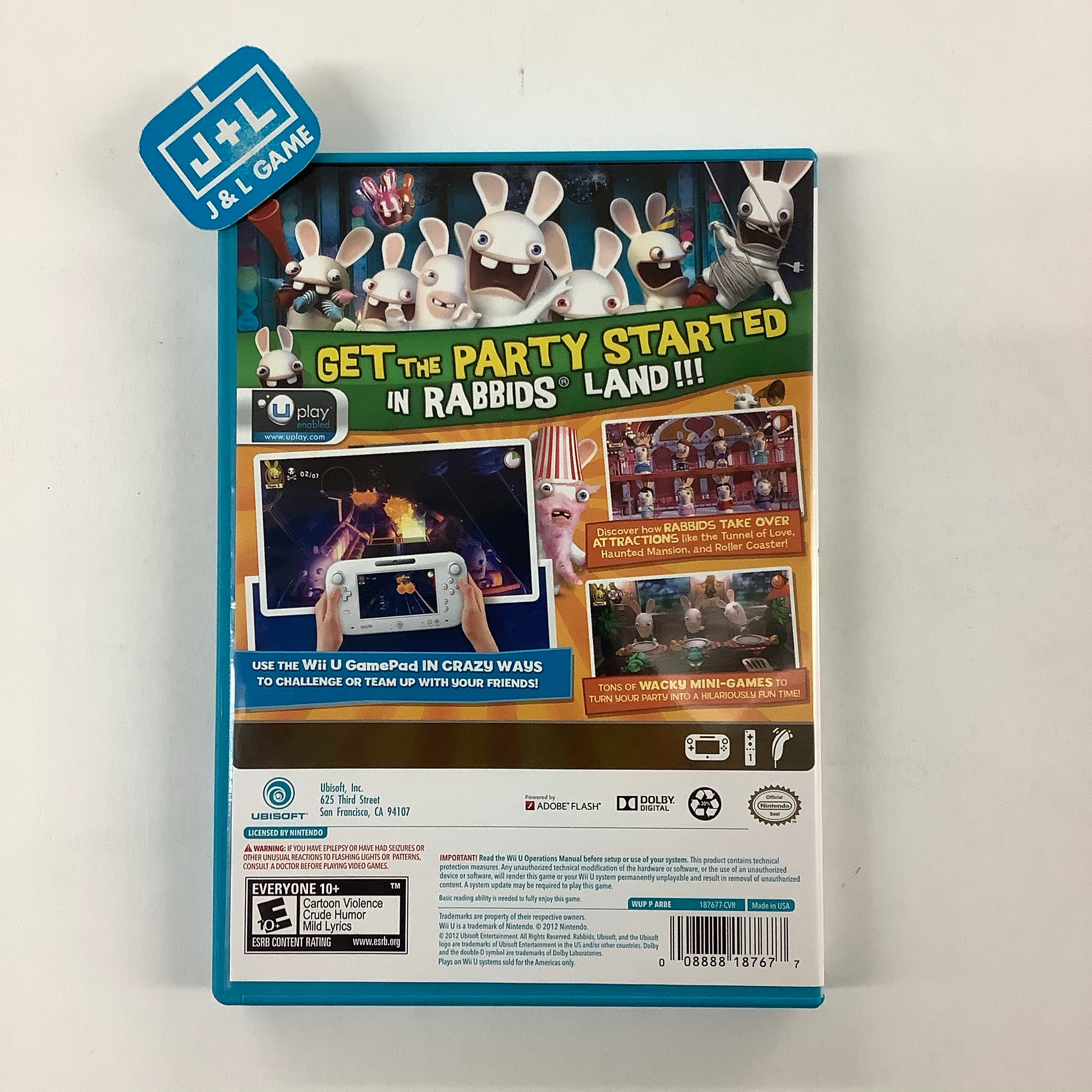 Rabbids Land - Nintendo Wii U [Pre-Owned] Video Games Ubisoft   