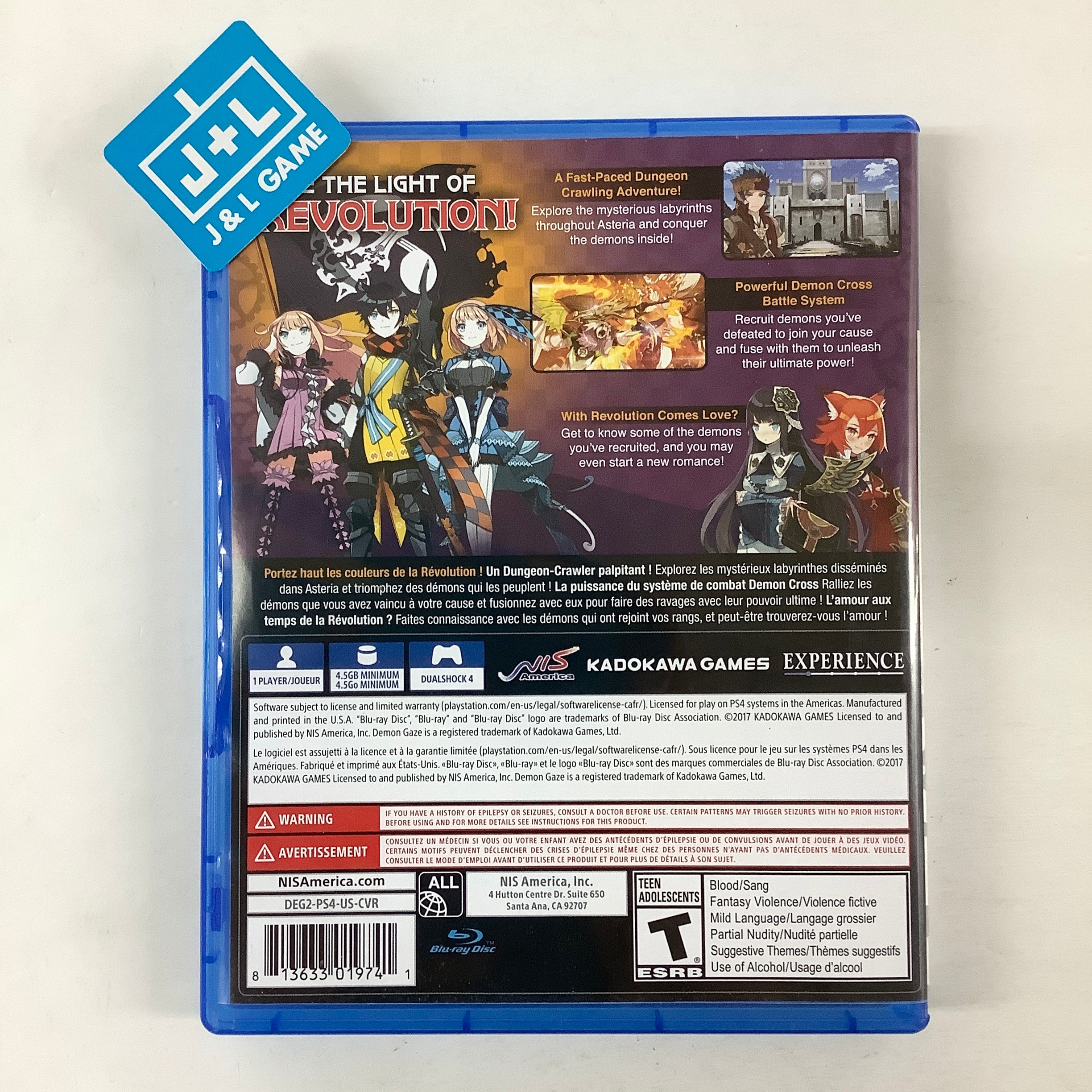 Demon Gaze II - (PS4) PlayStation 4 [Pre-Owned] | J&L Game