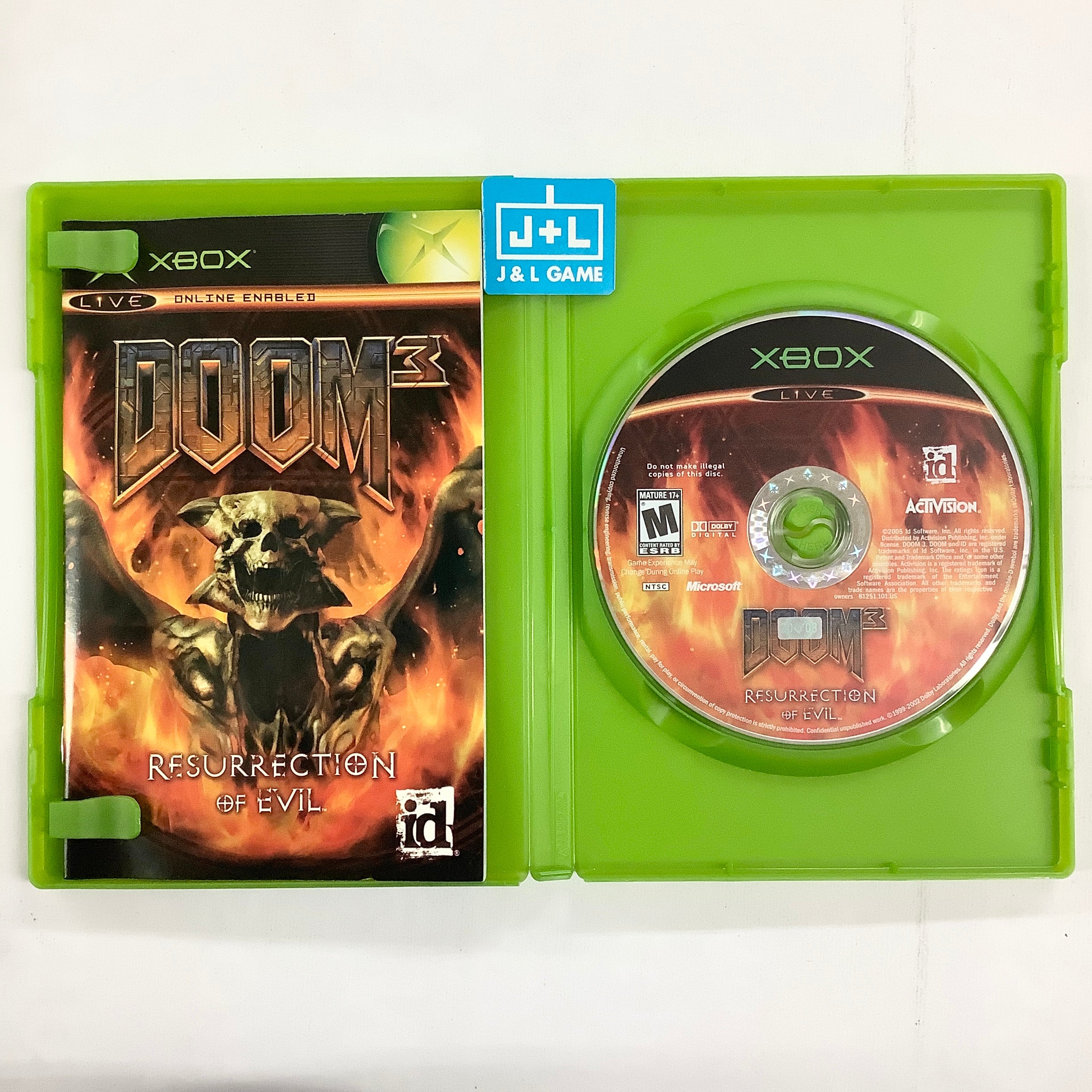 Doom 3: Resurrection of Evil - (XB) Xbox [Pre-Owned] Video Games Activision   