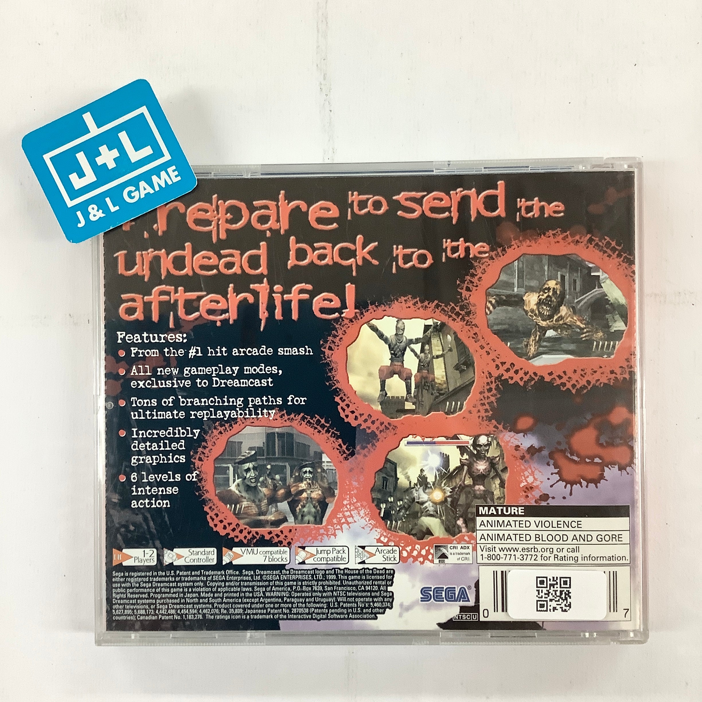 The House of the Dead 2 (Sega All Stars) - (DC) SEGA Dreamcast [Pre-Owned] Video Games Sega   