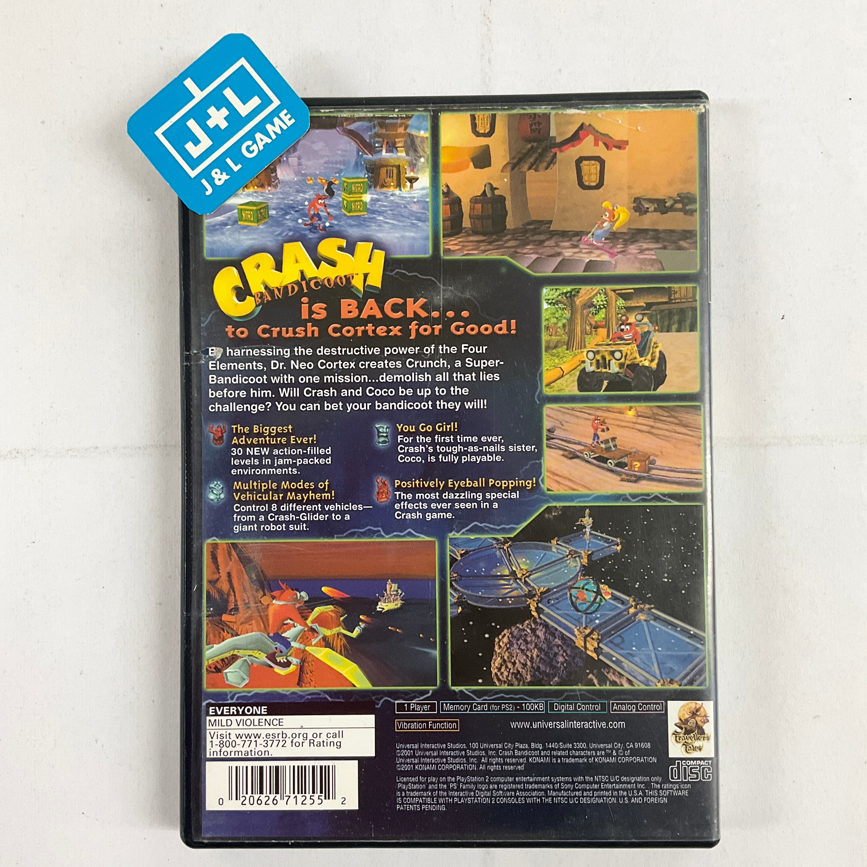 Crash Bandicoot: The Wrath of Cortex - (PS2) PlayStation 2 [Pre-Owned] Video Games Universal Interactive   