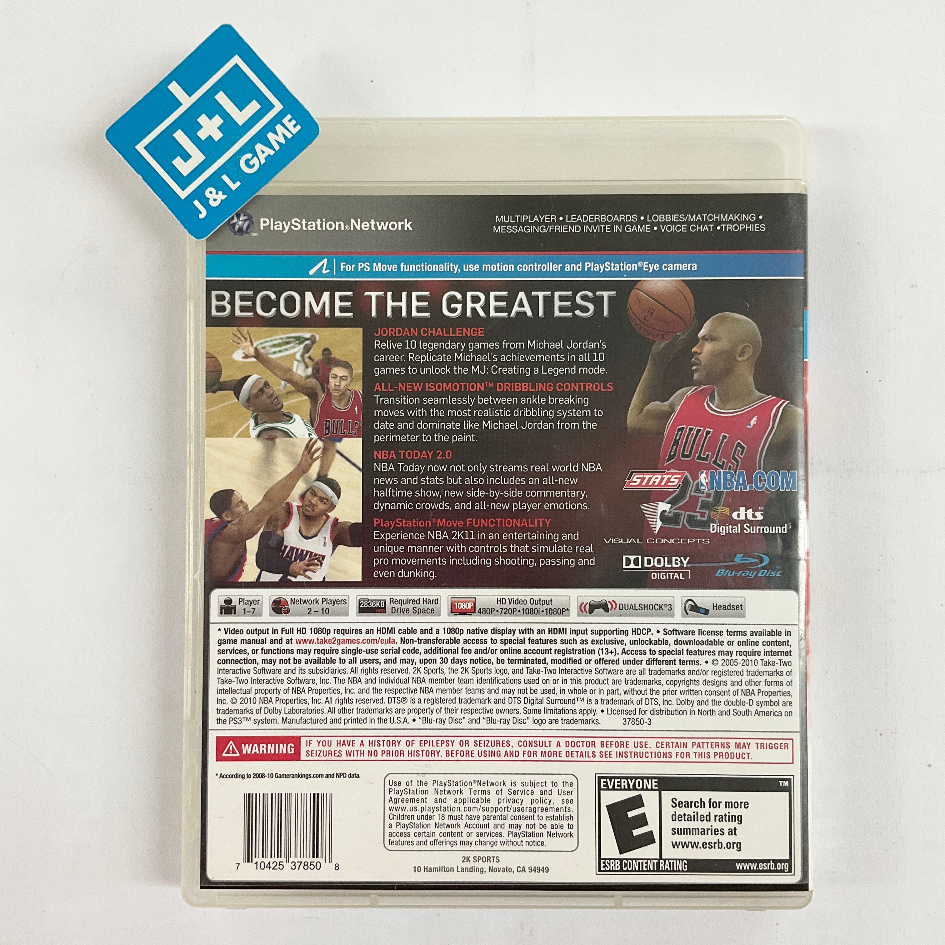 NBA 2K11 - (PS3) PlayStation 3 [Pre-Owned] Video Games 2K Sports   