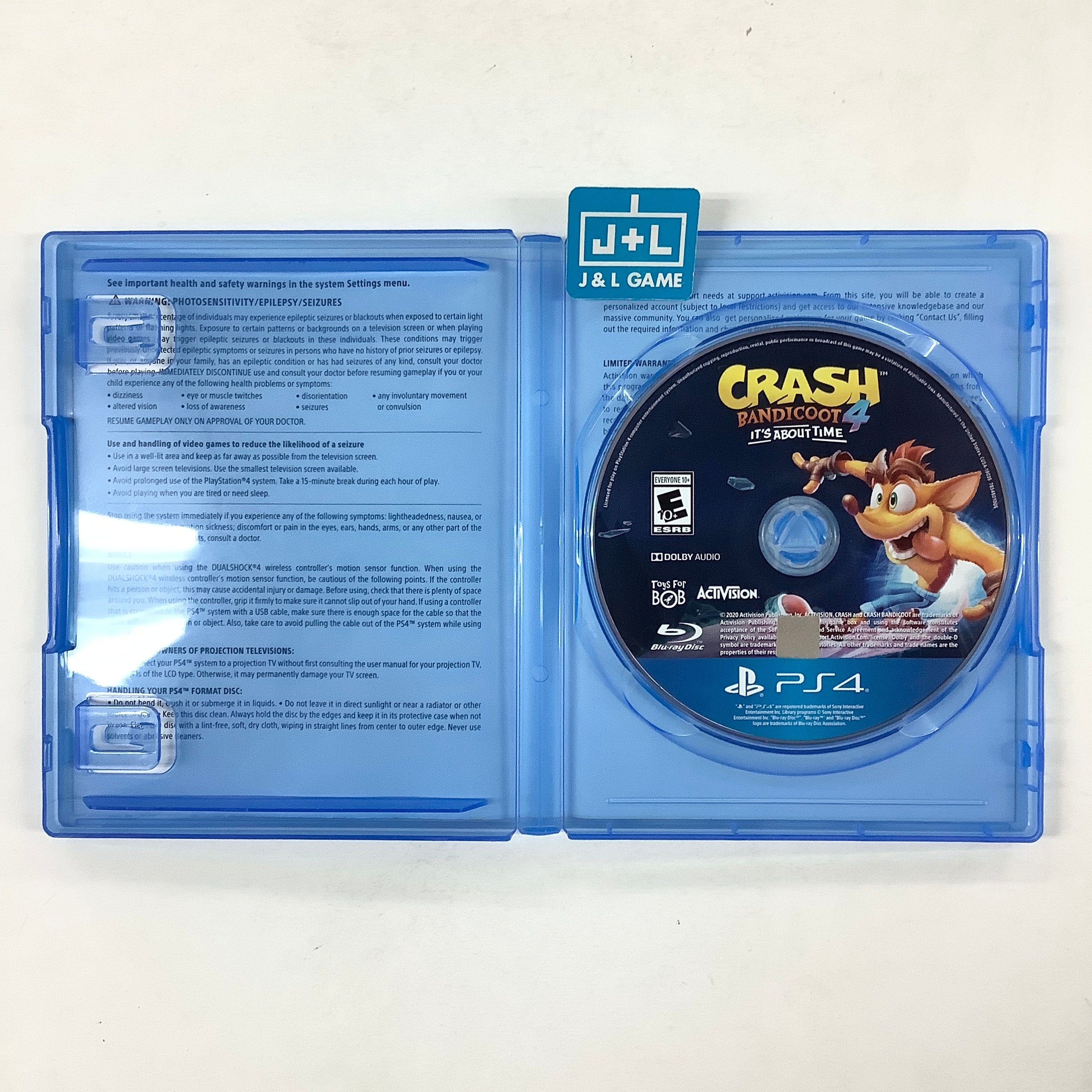 Crash 4: It's About Time - (PS4) PlayStation 4 [Pre-Owned] Video Games ACTIVISION   