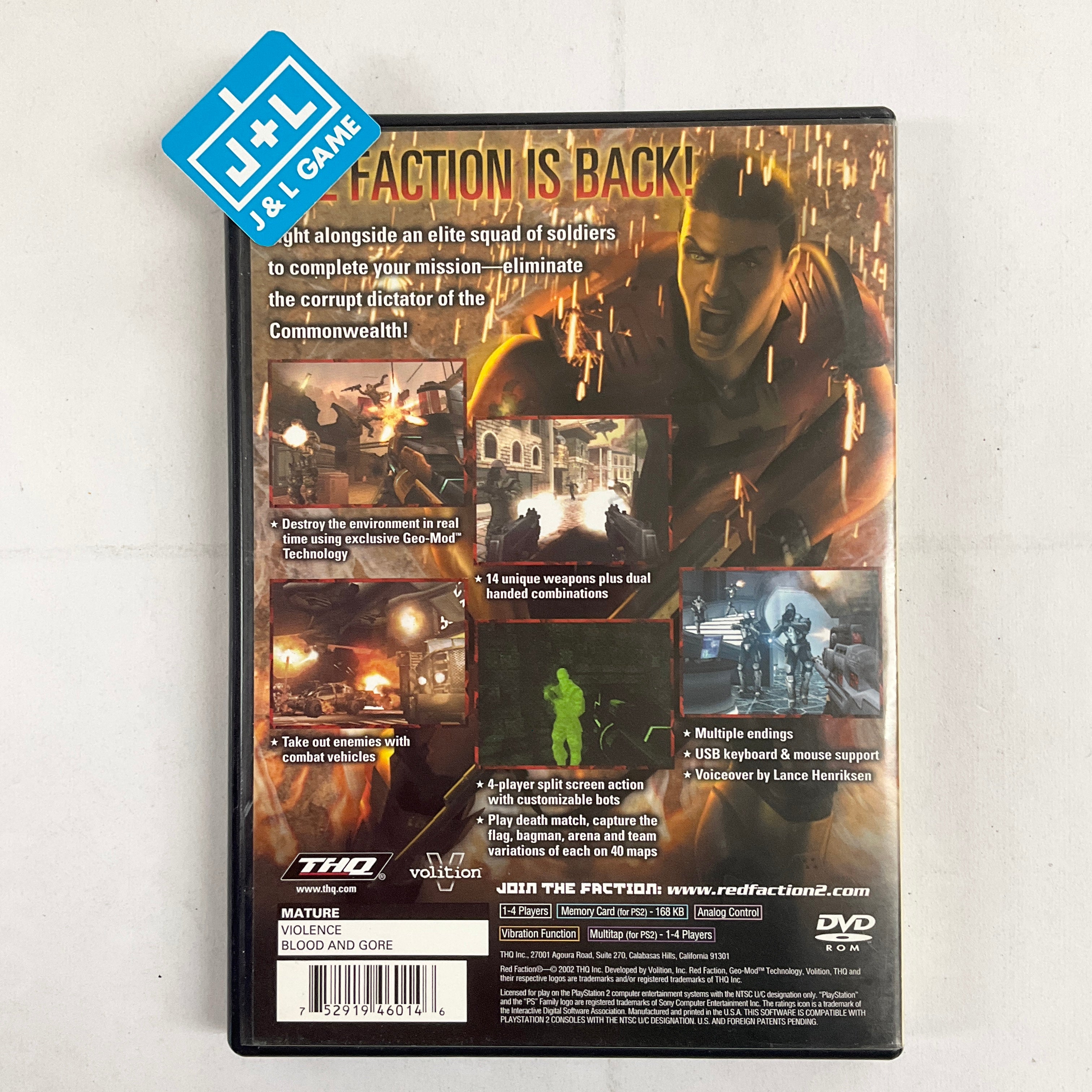 Red Faction II -  (PS2) PlayStation 2 [Pre-Owned] Video Games THQ   