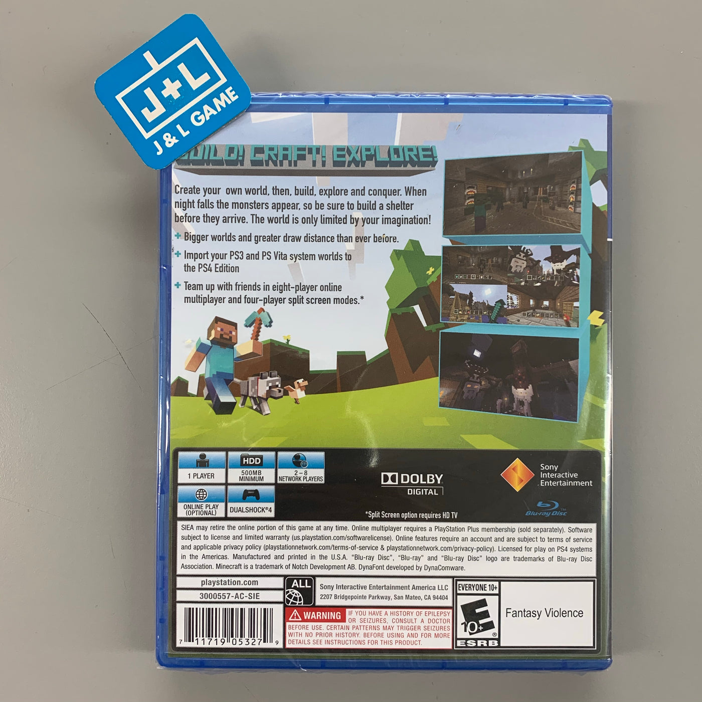 Minecraft: PlayStation 4 Edition [PlayStation 4 PS4, Sandbox World Building]