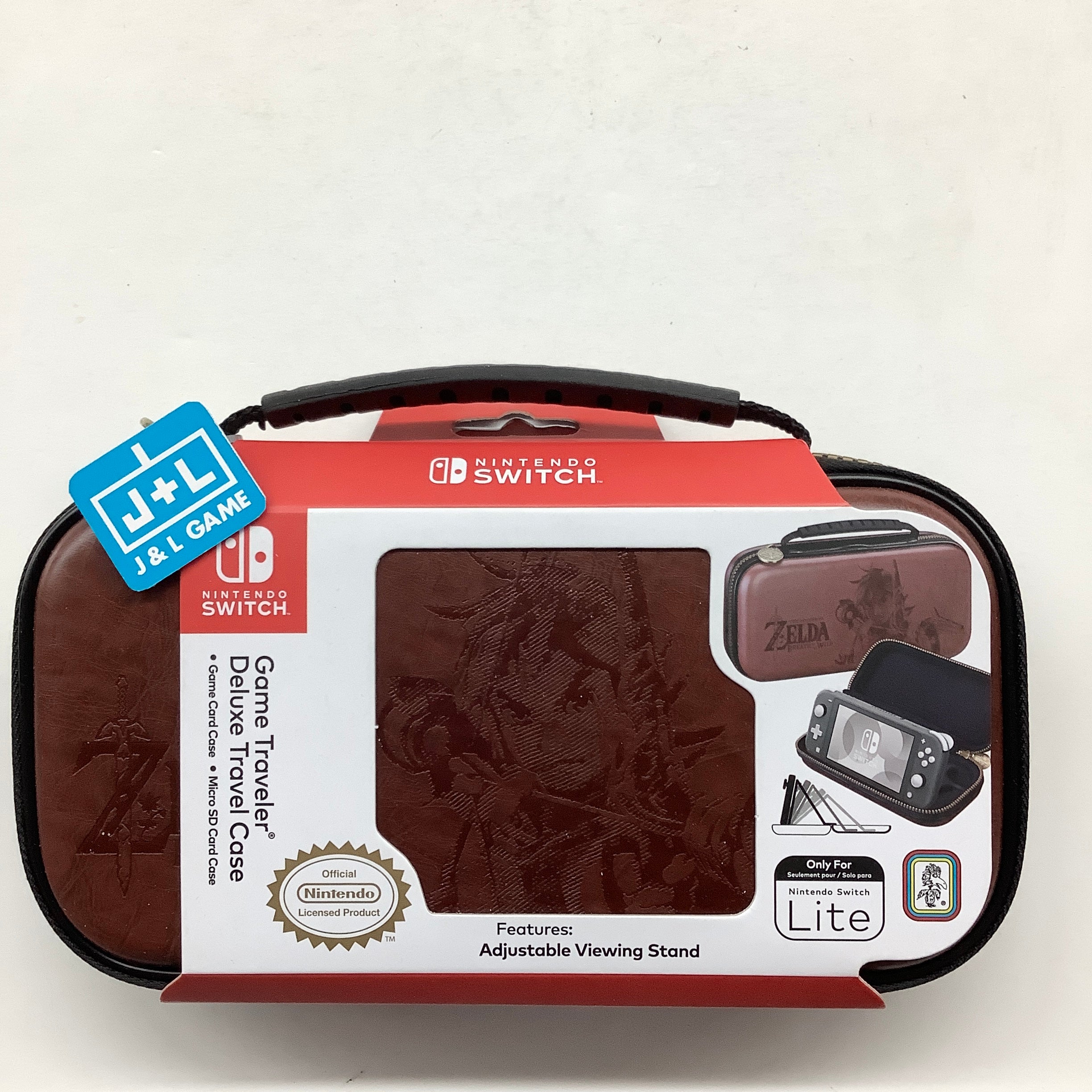 RDS Industries Deluxe Travel Case for Switch Lite (Zelda, Brown) - (NSW) Nintendo Switch Accessories RDS Industries   