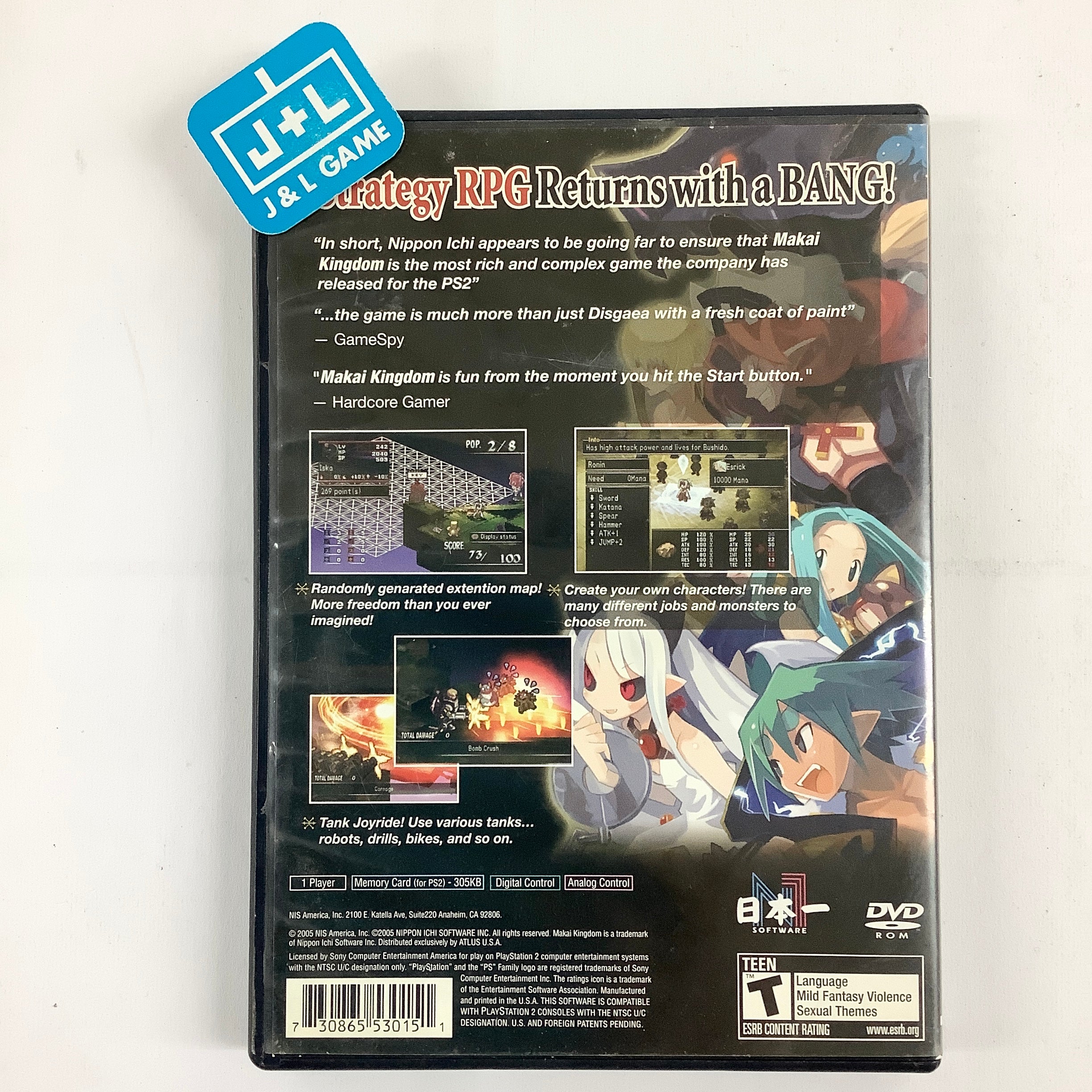 Makai Kingdom: Chronicles of the Sacred Tome - (PS2) PlayStation 2 [Pre-Owned] Video Games NIS America   