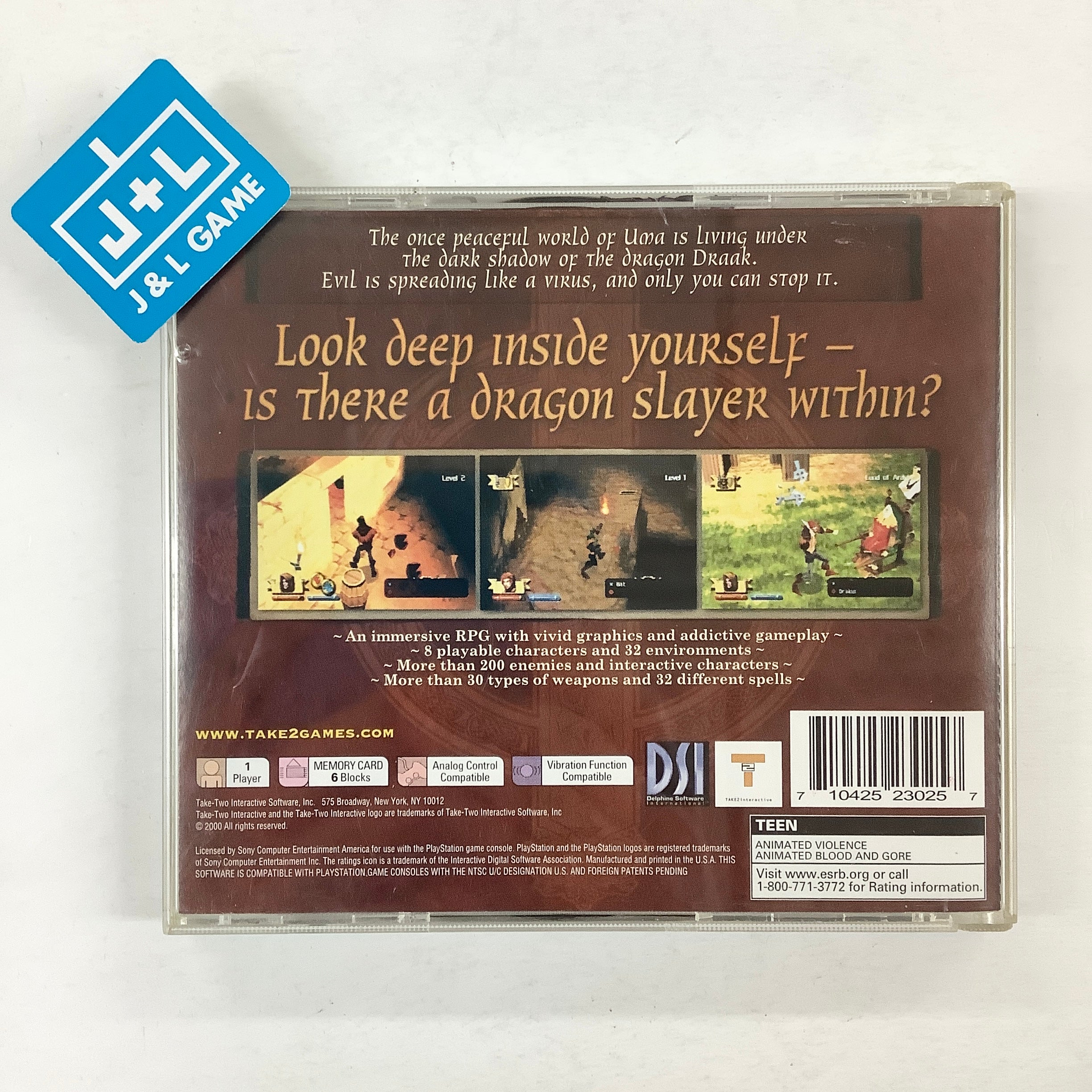 Darkstone - (PS1) PlayStation 1 [Pre-Owned] Video Games Take-Two Interactive   