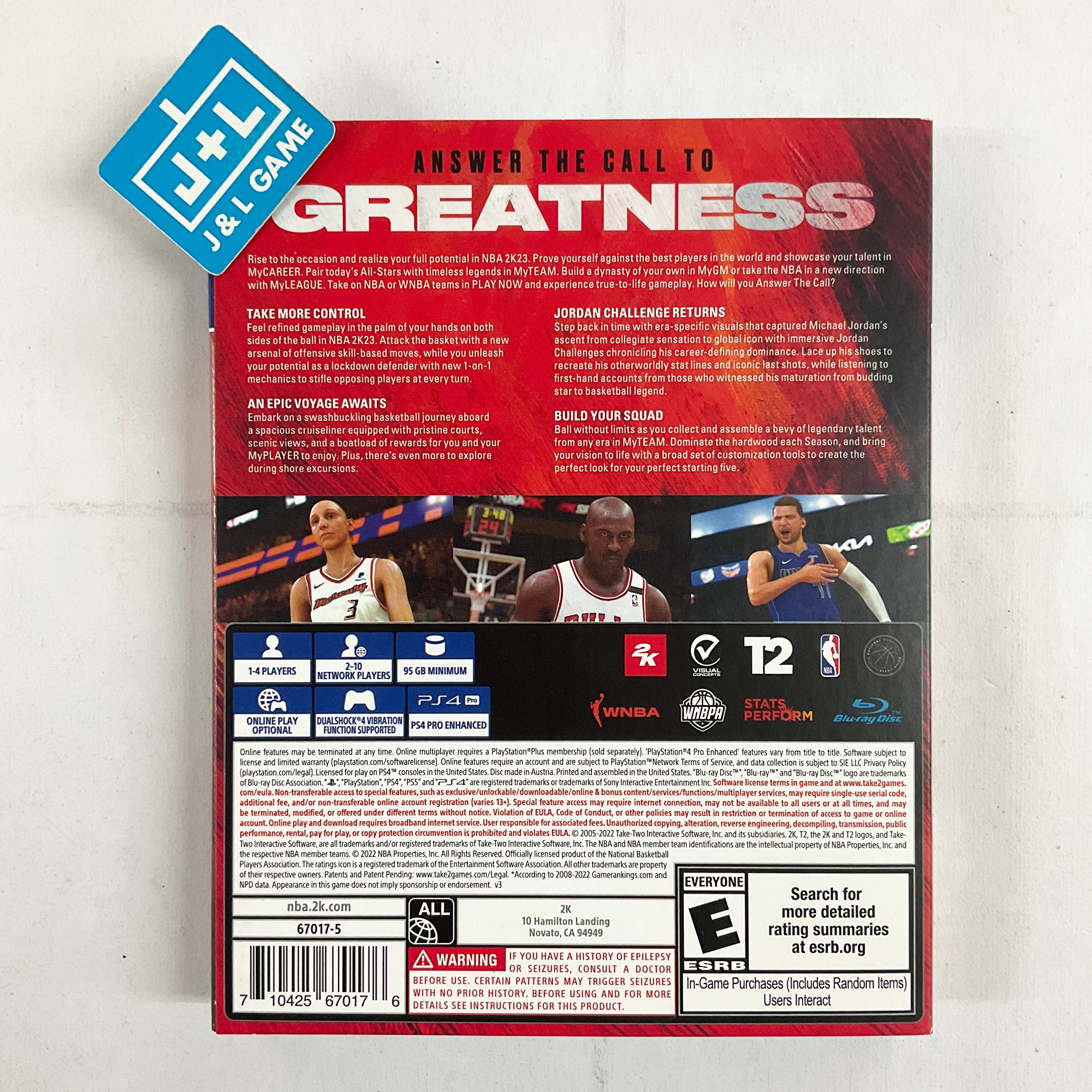 NBA 2K23 Michael Jordan Edition - (PS4) PlayStation 4 Video Games 2K   