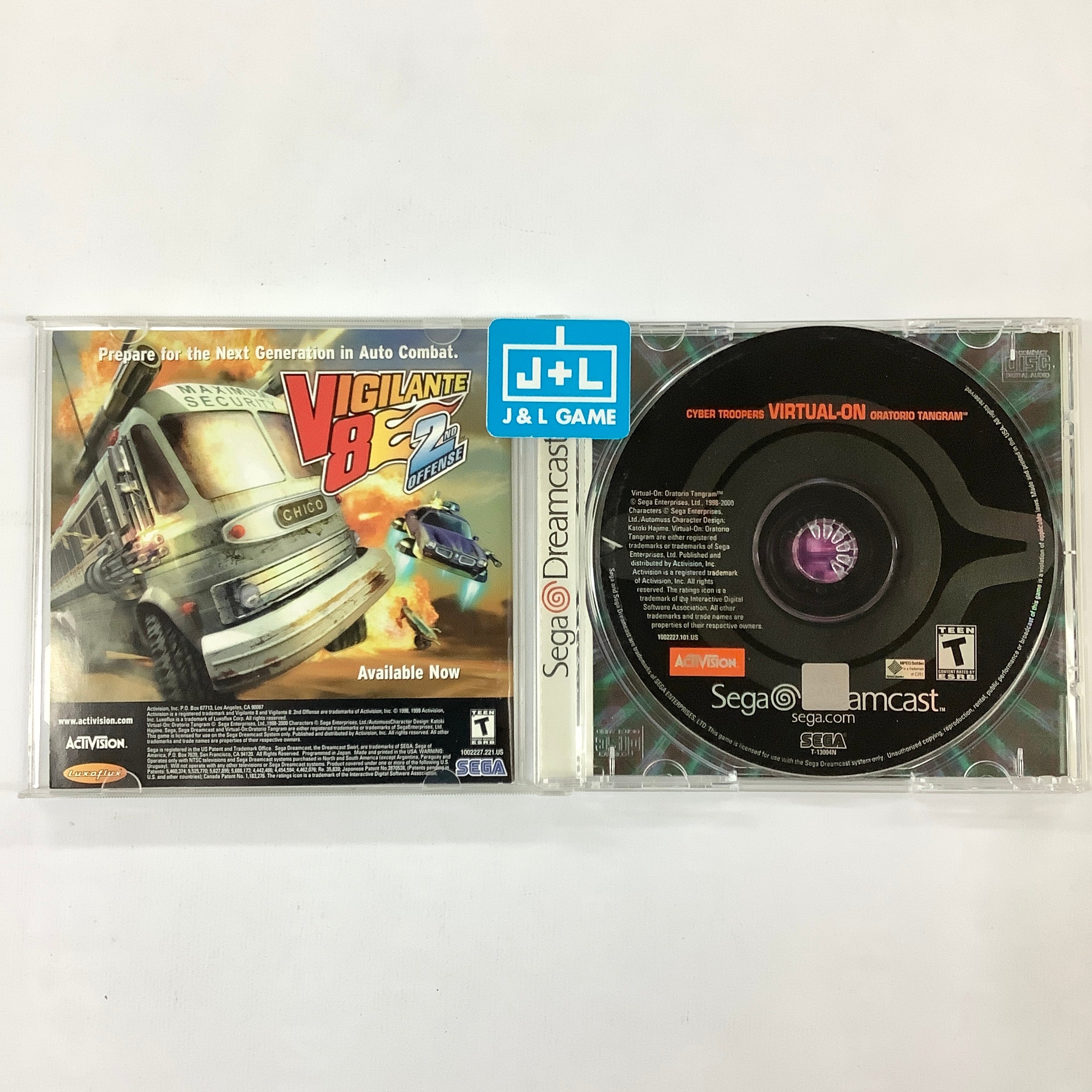 Cyber Troopers Virtual On: Oratorio Tangram - (DC) SEGA Dreamcast [Pre-Owned] Video Games Activision   