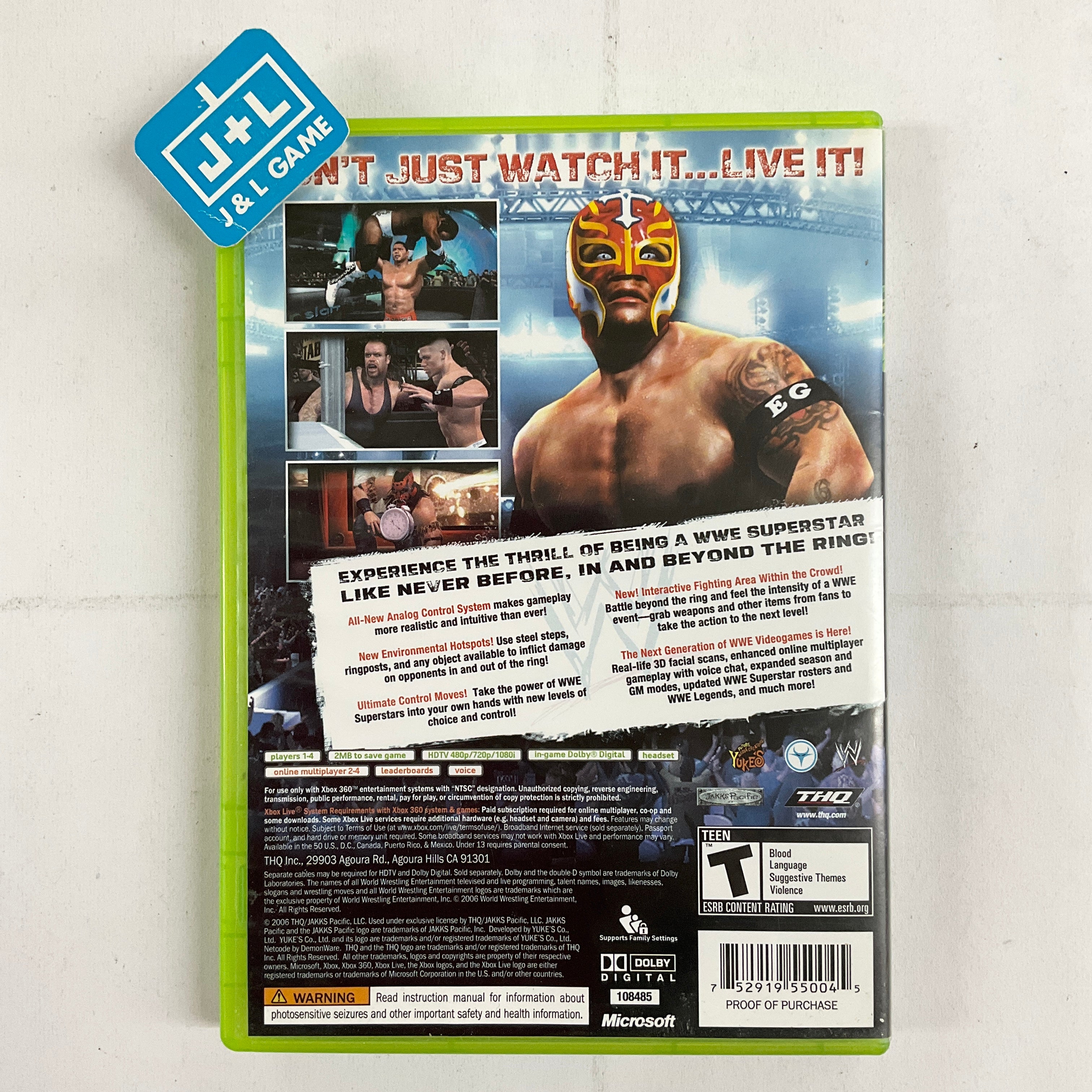 WWE SmackDown vs. Raw 2007 - Xbox 360 [Pre-Owned] Video Games THQ   