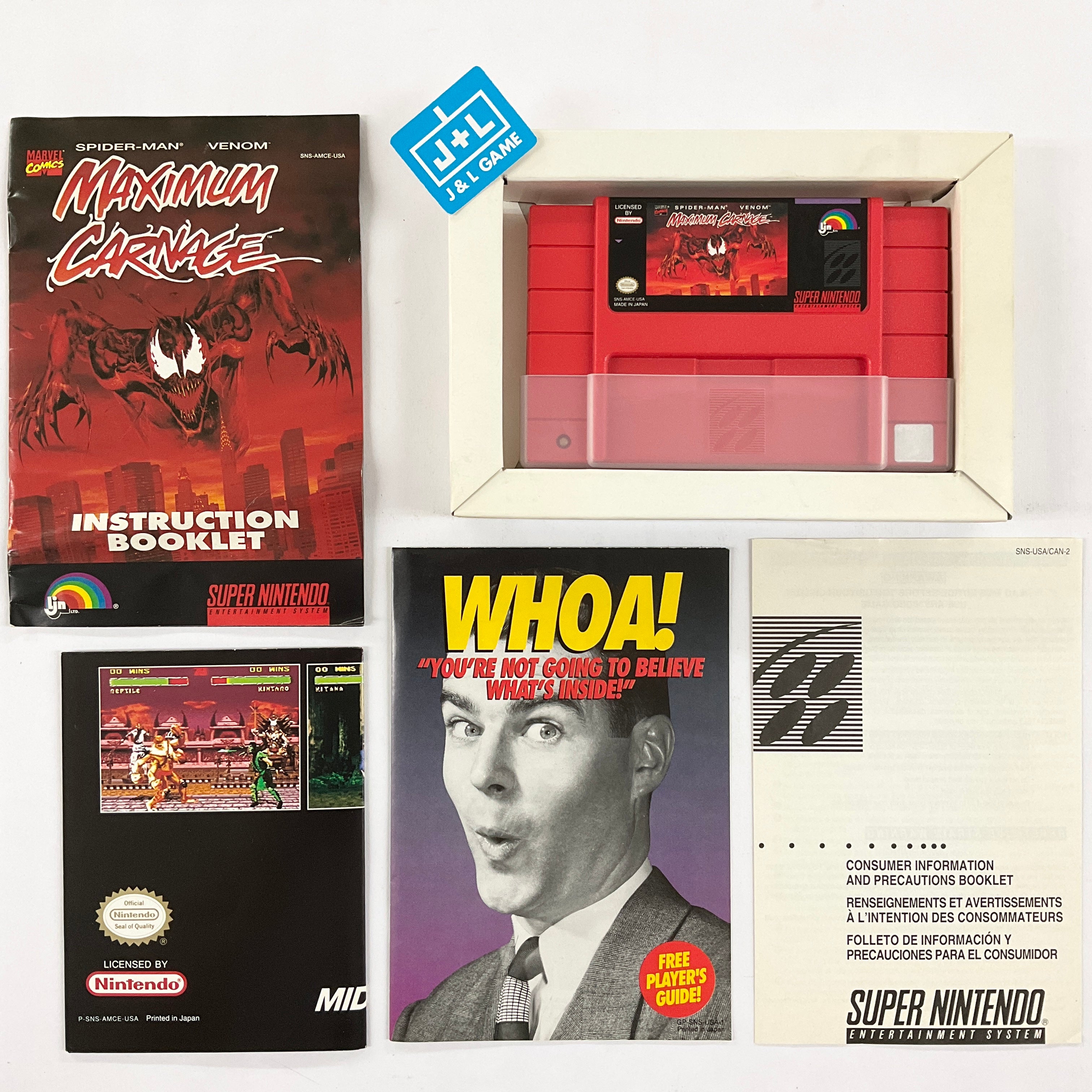 Spider-Man & Venom: Maximum Carnage - (SNES) Super Nintendo [Pre-Owned] Video Games LJN Ltd.   