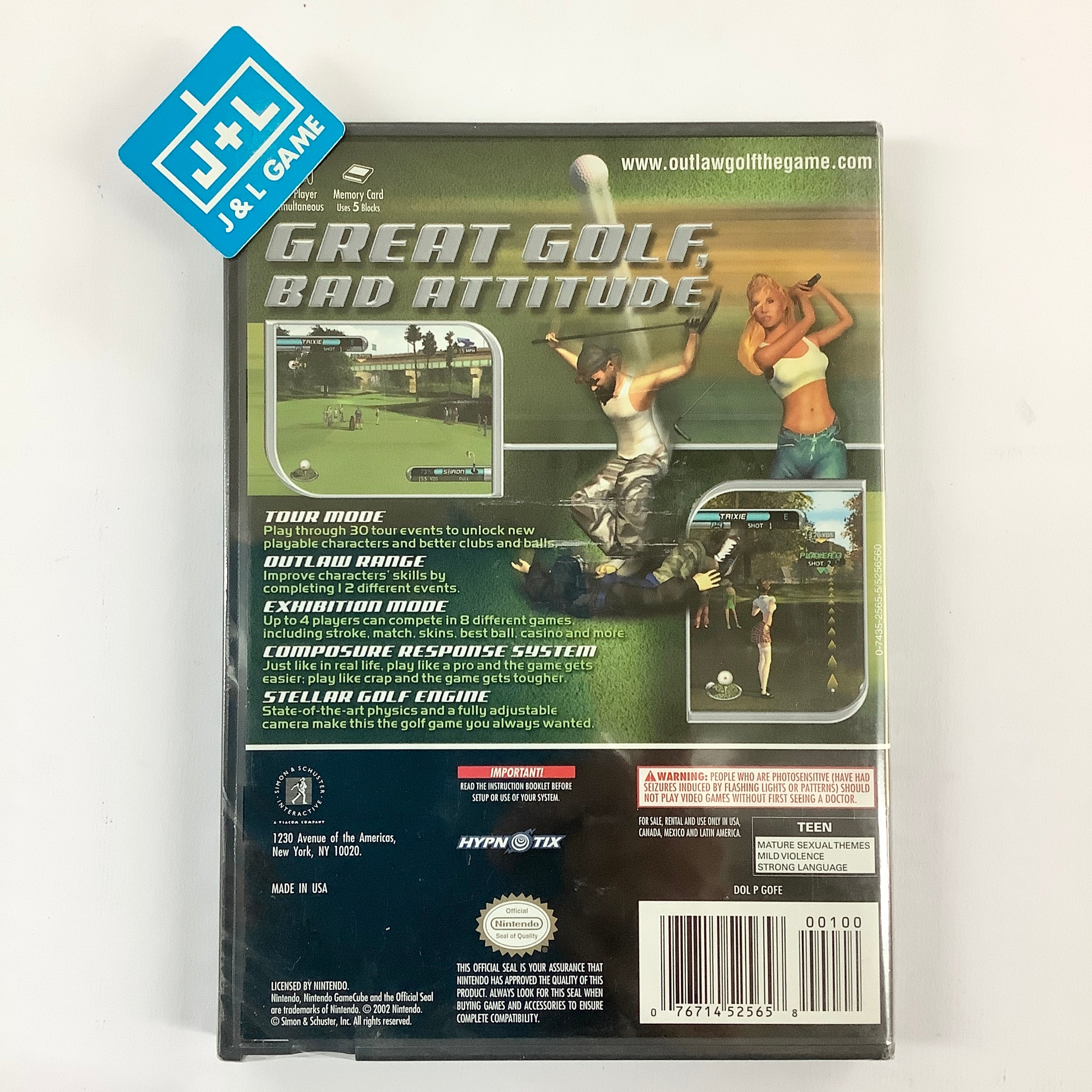 Outlaw Golf - (GC) GameCube Video Games Simon & Schuster   