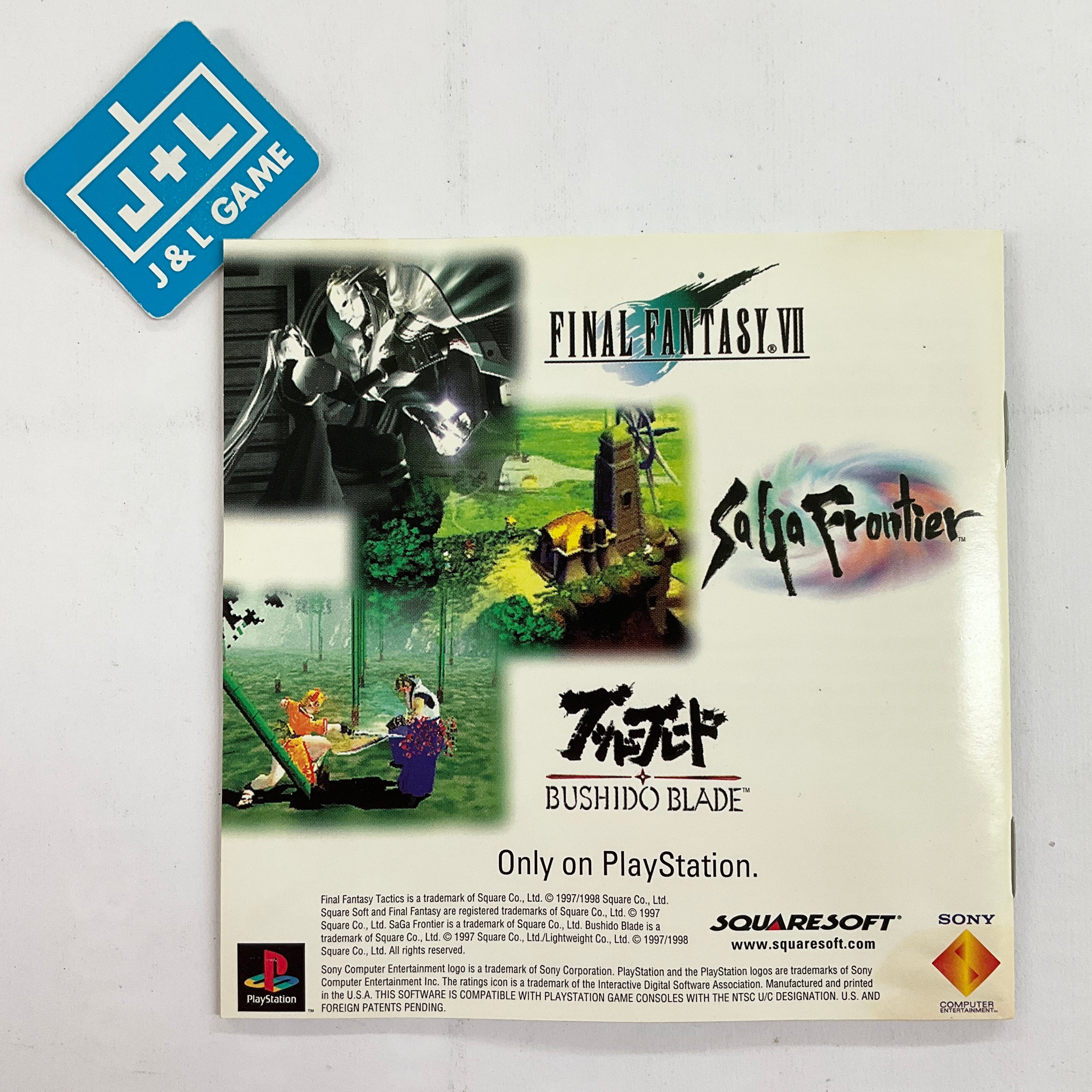 Final Fantasy Tactics - (PS1) PlayStation 1 [Pre-Owned] Video Games SquareSoft   