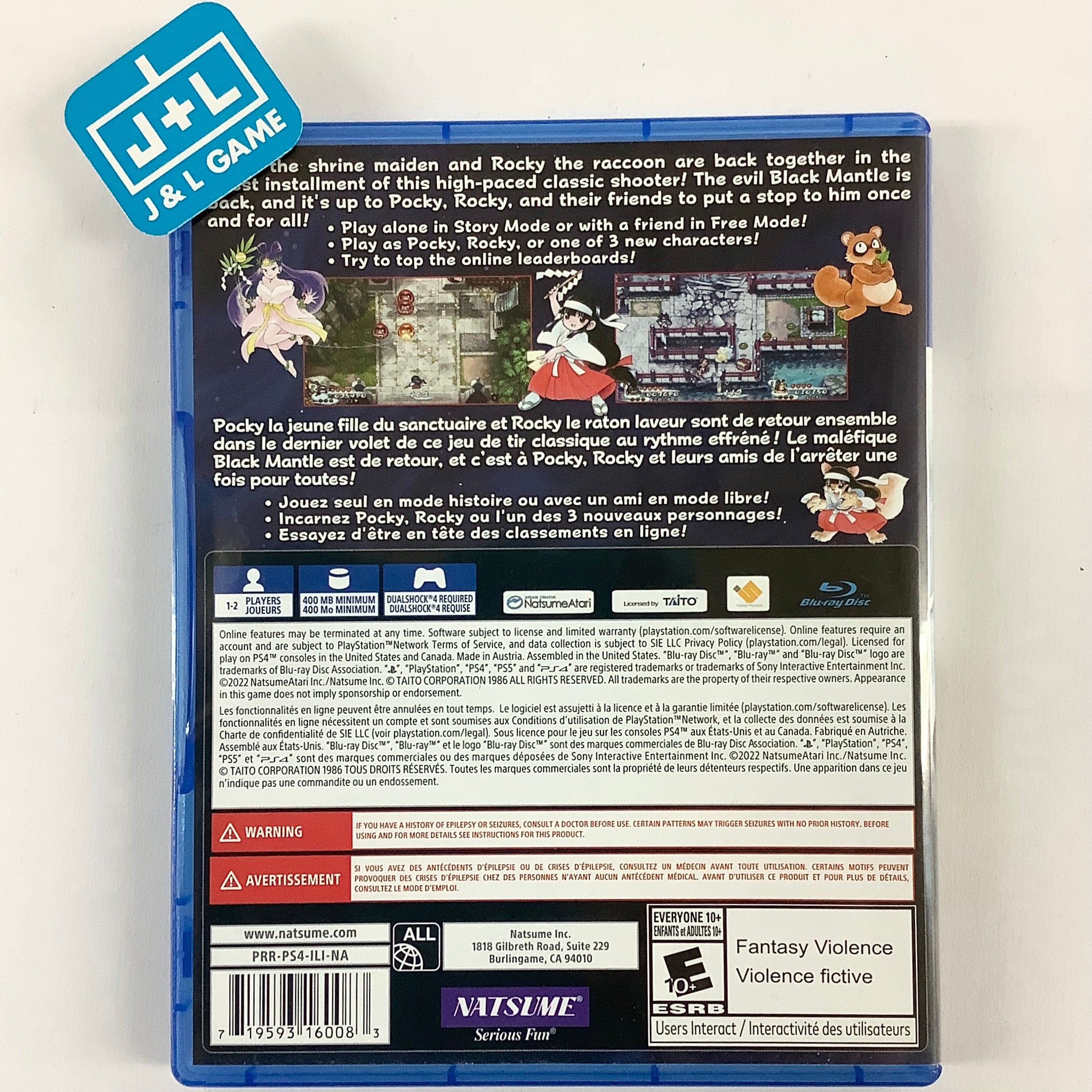 Pocky & Rocky Reshrined - (PS4) PlayStation 4 [UNBOXING] Video Games Natsume   