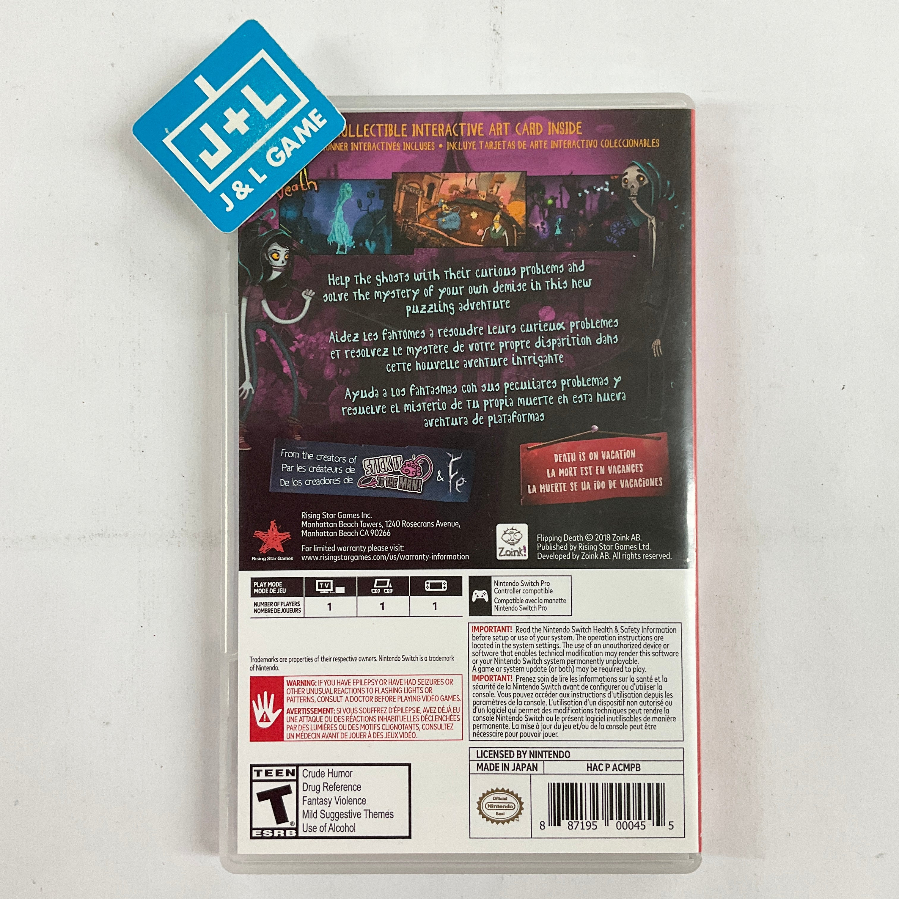 Flipping Death - (NSW) Nintendo Switch [Pre-Owned] Video Games Rising Star Games   