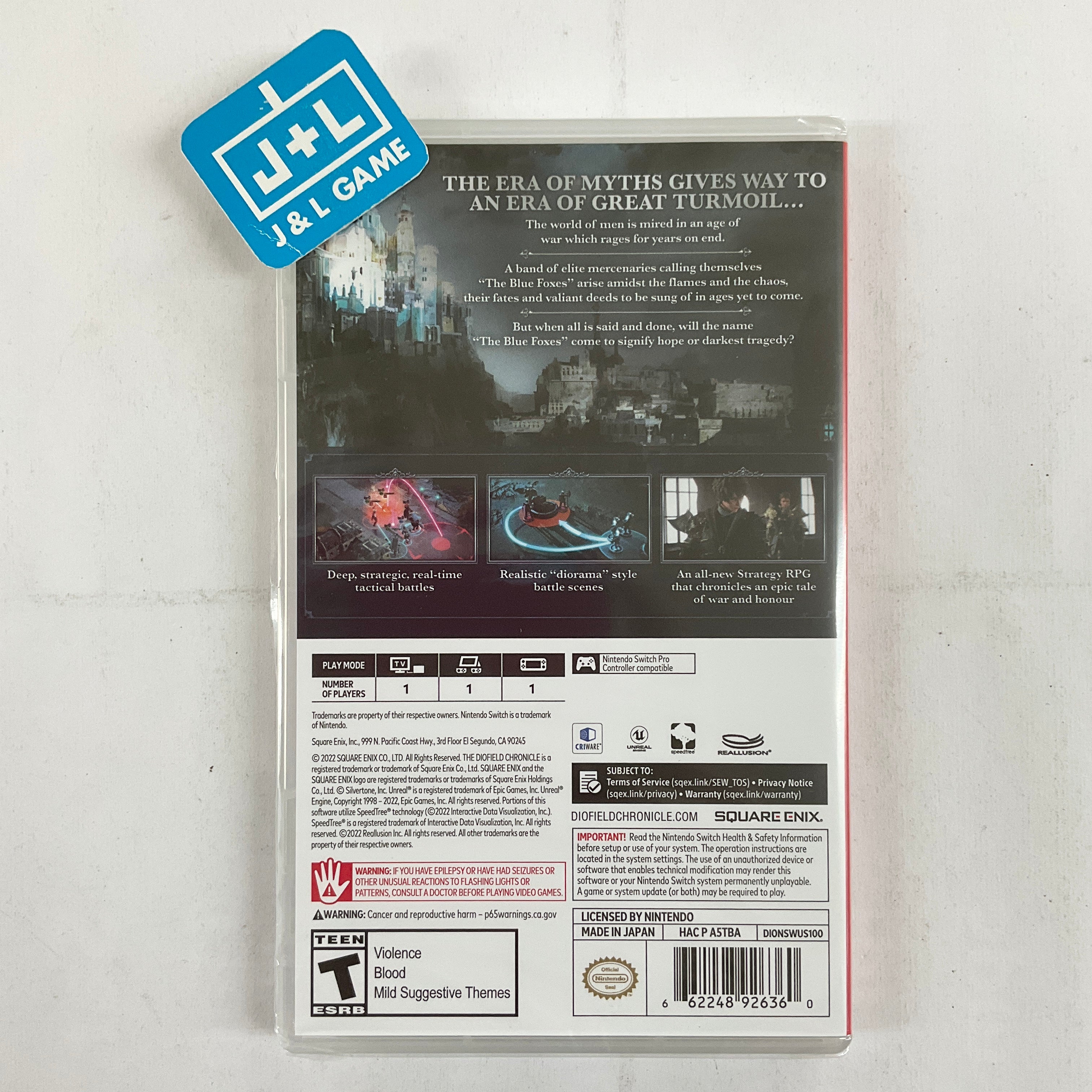 The Diofield Chronicle - (NSW) Nintendo Switch Video Games Square Enix   