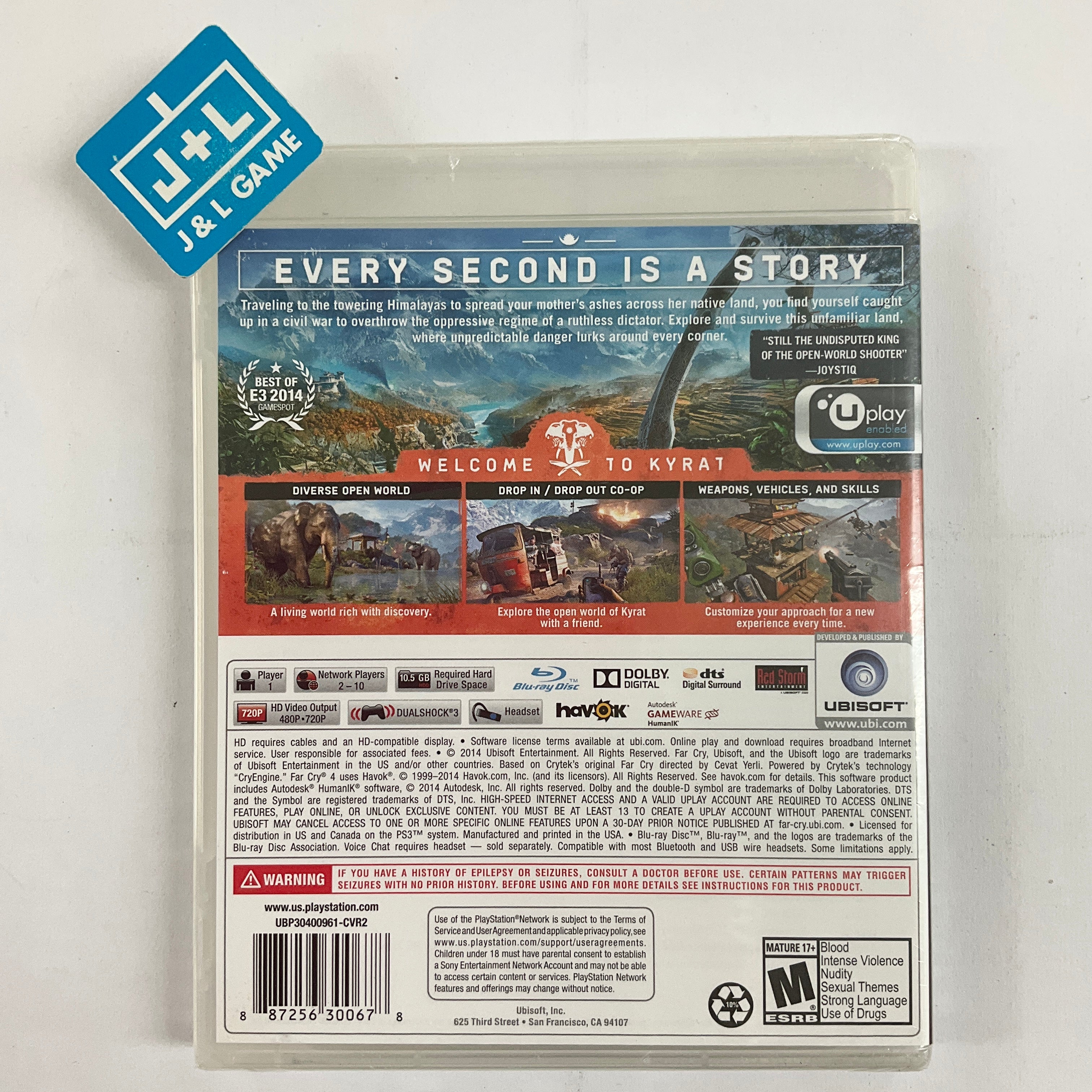 Far Cry 4 - (PS3) PlayStation 3 Video Games Ubisoft   